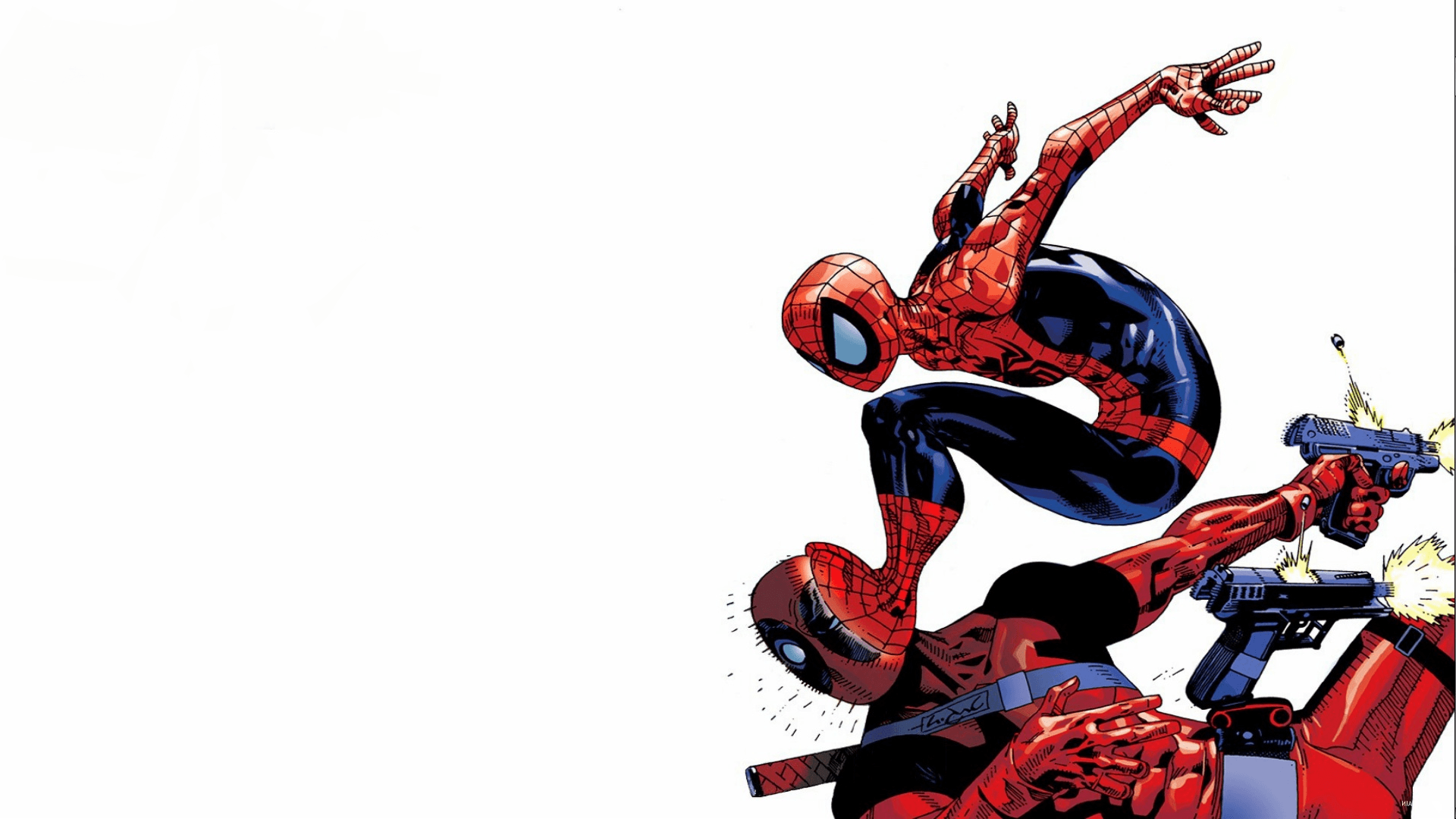 Spider Man Vs. Deadpool Comic Wallpaper
