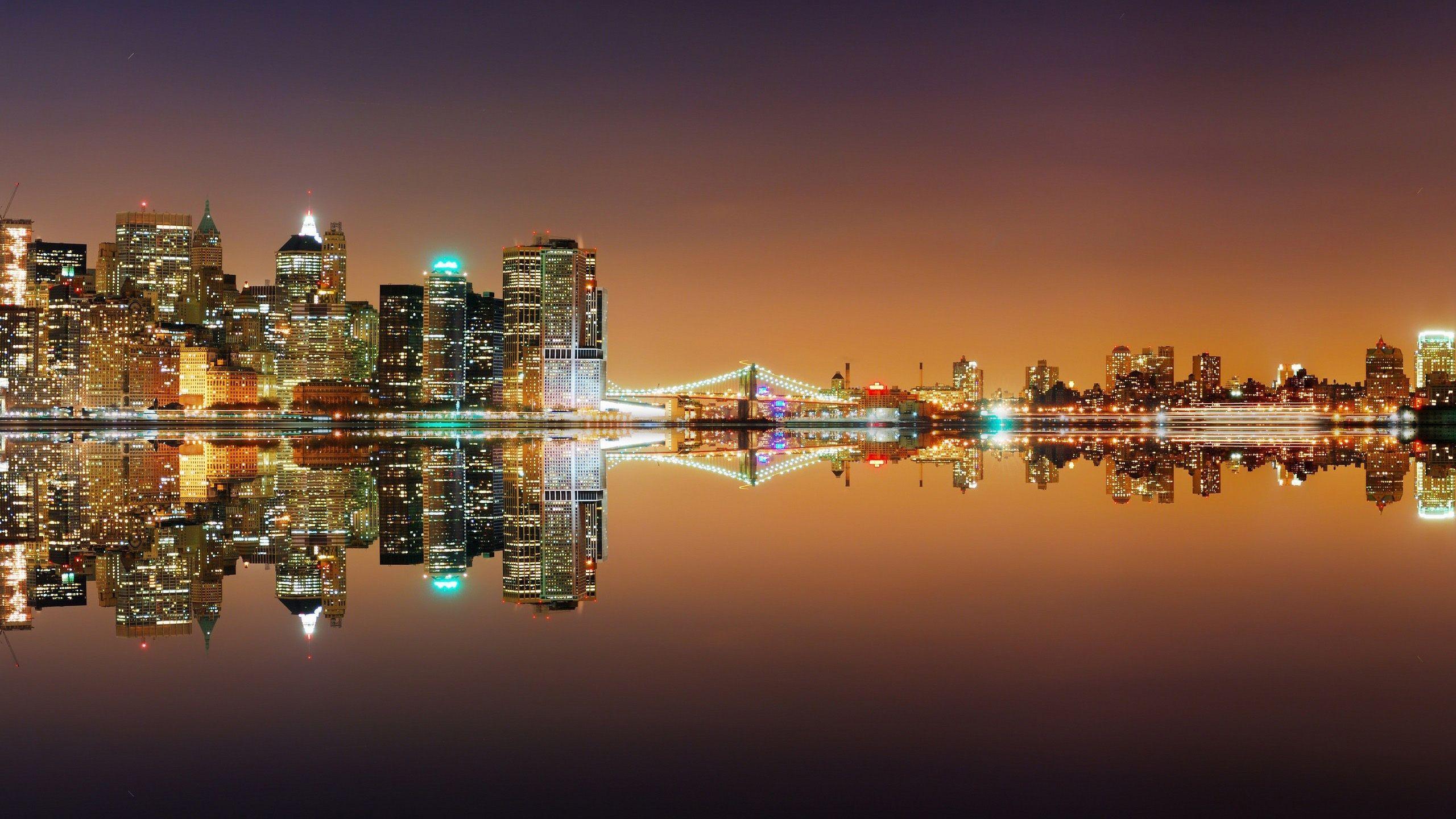 New York City Skyline HD desktop wallpaper, Widescreen, High 2560
