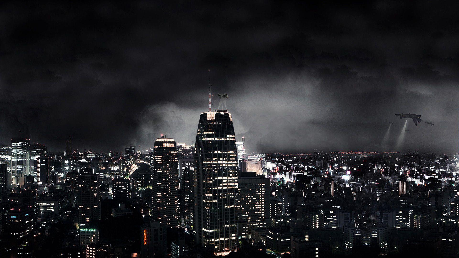 Dark Abstract City HD Wallpaper, Background Image