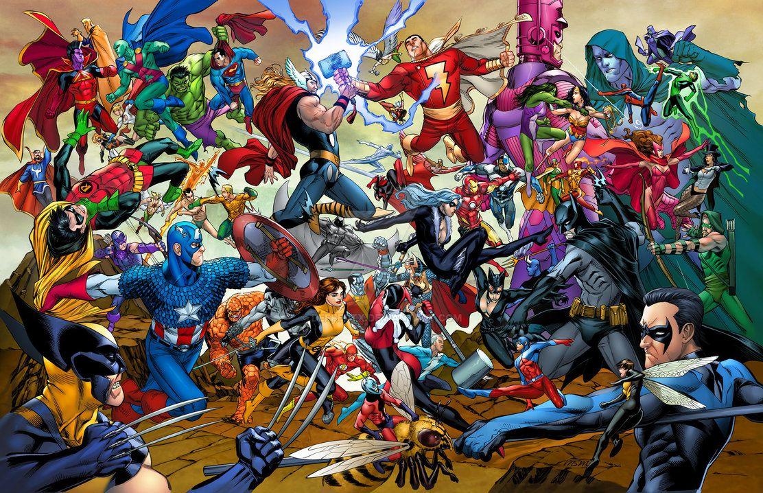Marvel vs DC poster