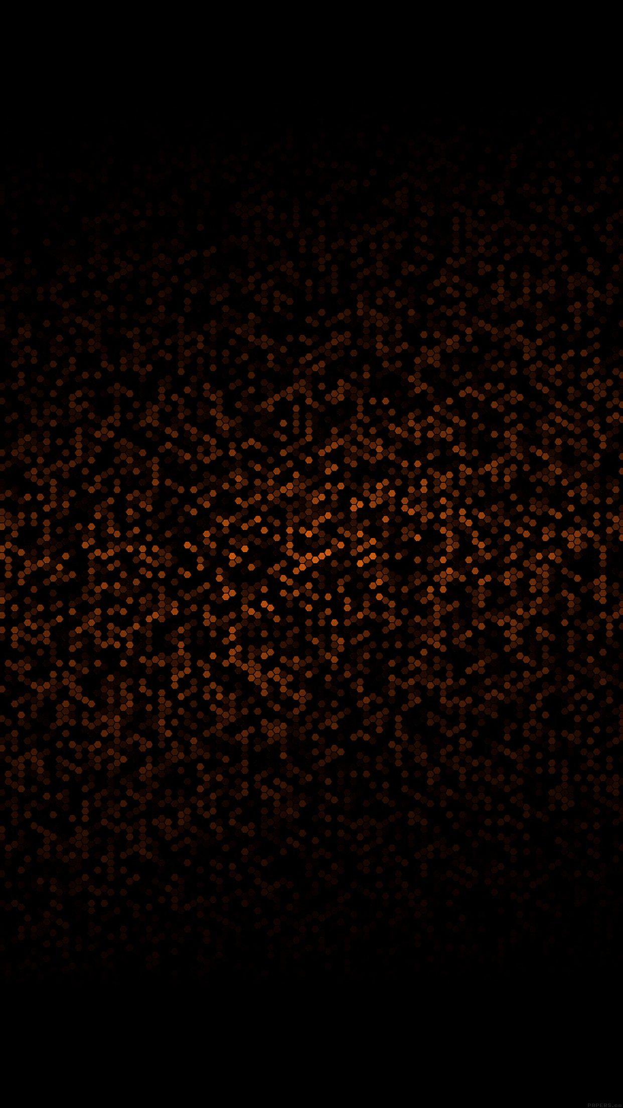 dots pattern black and orange abstract