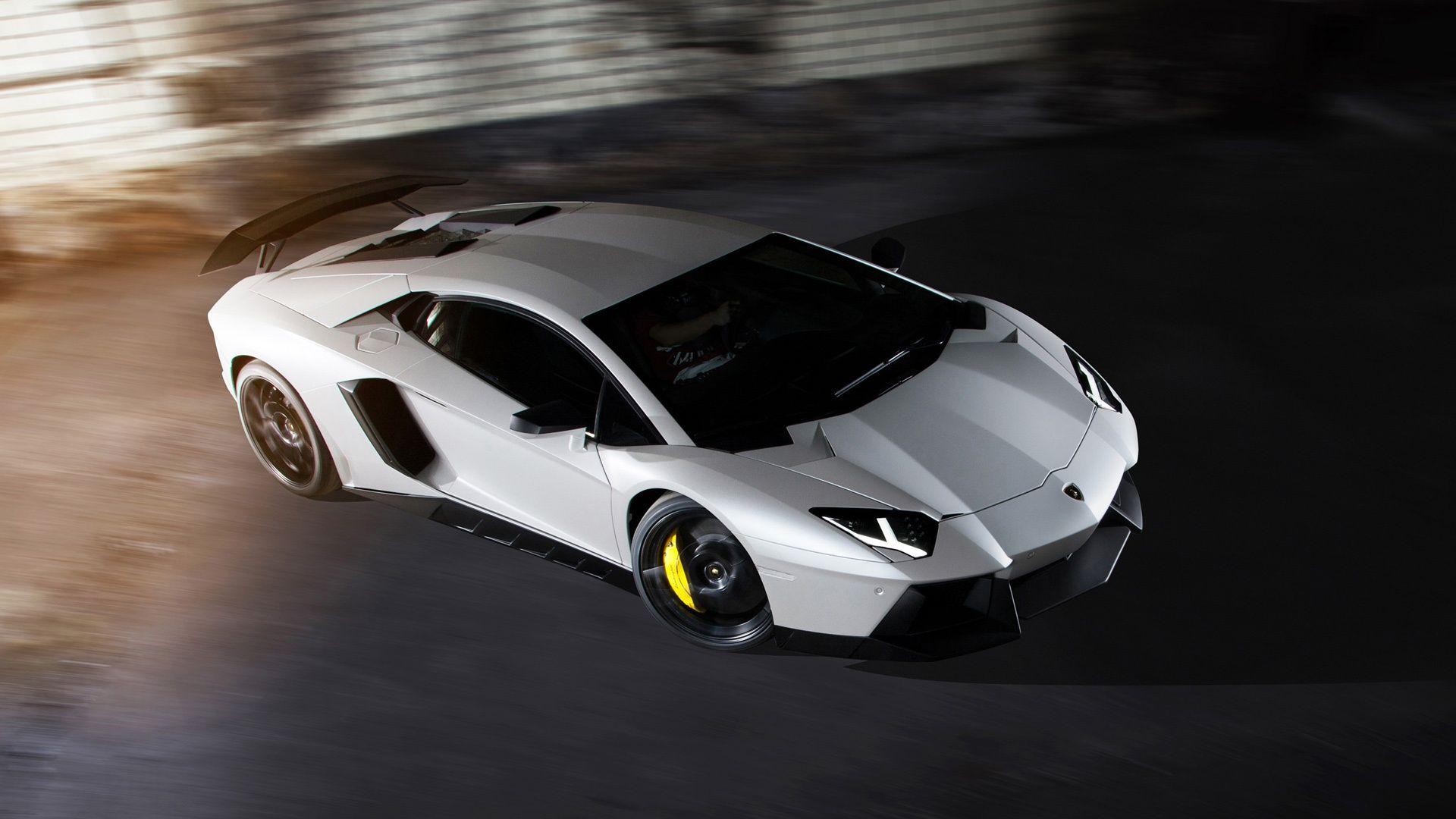 Lamborghini Aventador White Back HD Wallpaper, Background Image