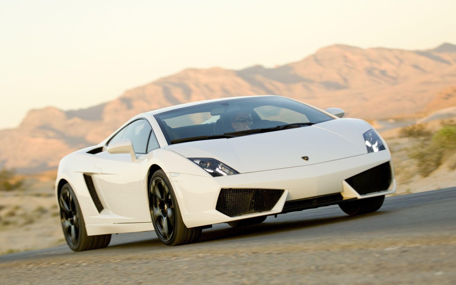 Download the White on Black Gallardo Wallpaper, White on Black