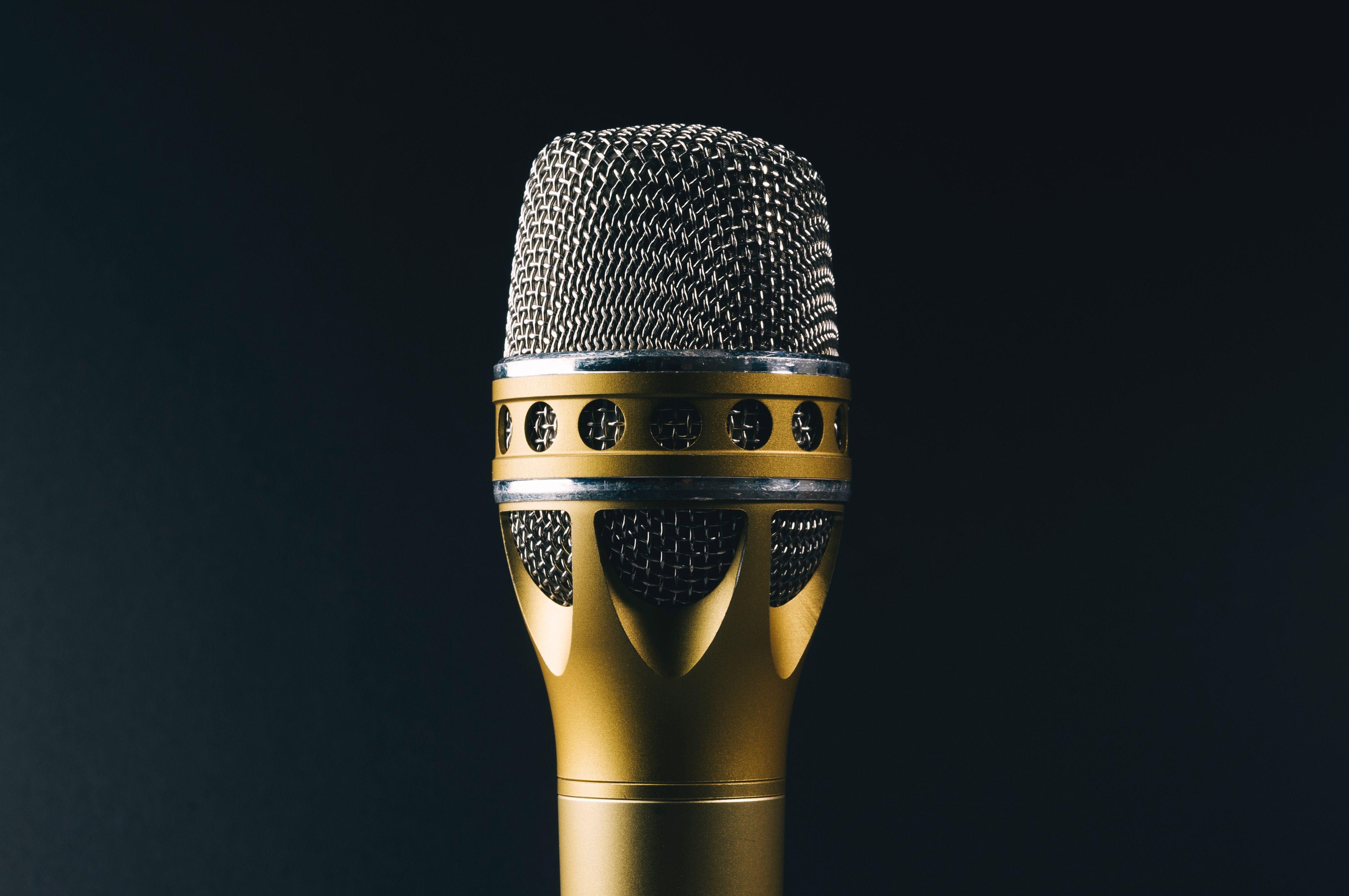 Download wallpaper 4259x2829 microphone, hardware, audio HD background
