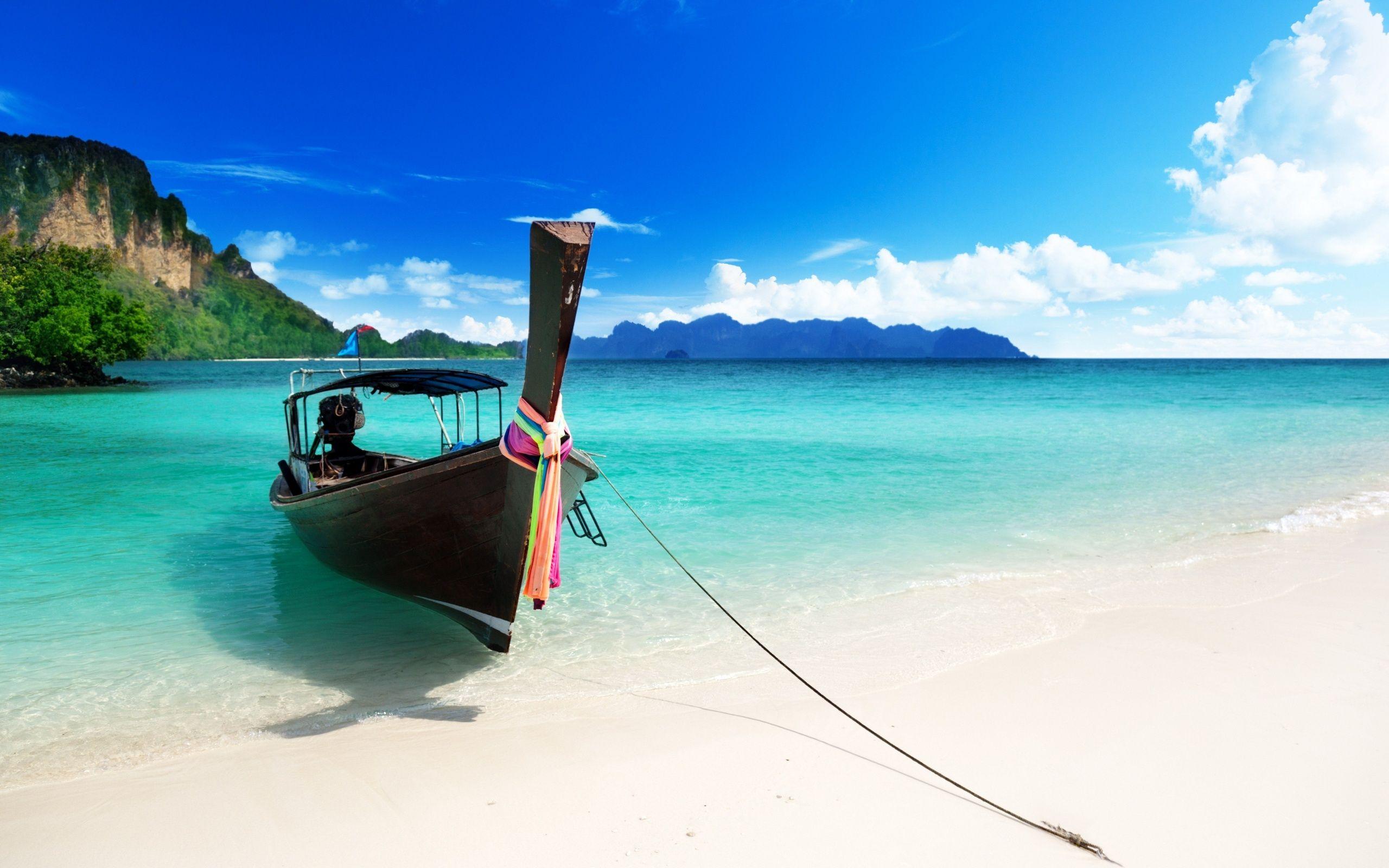 Boat Ocean Wallpaper HD