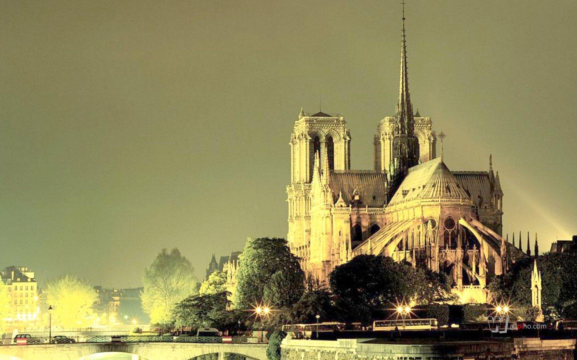 Religious: Notre Dame Cathedral Paris Church France Desktop