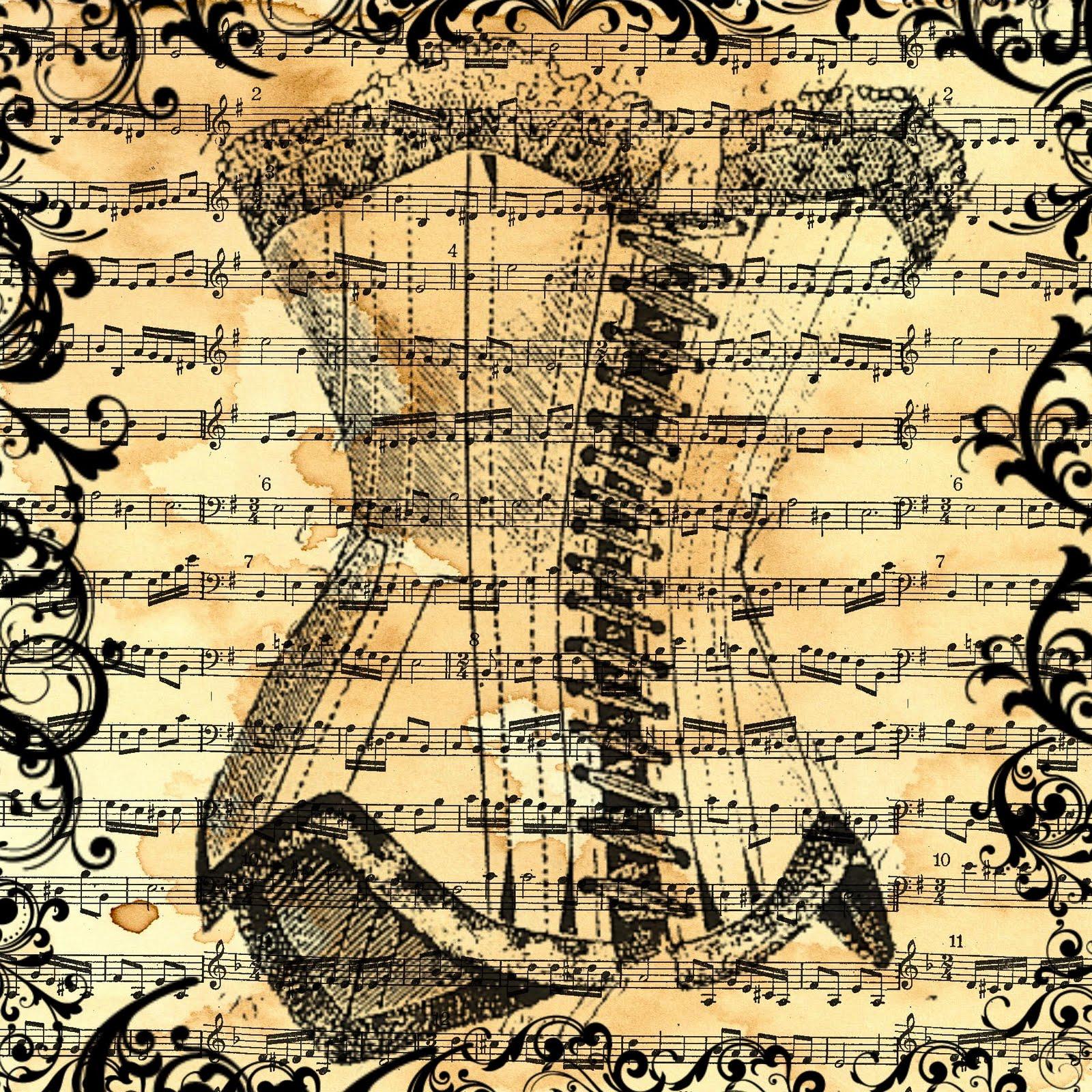 Download Vintage Music Note Wallpaper Background For Free Wallpaper