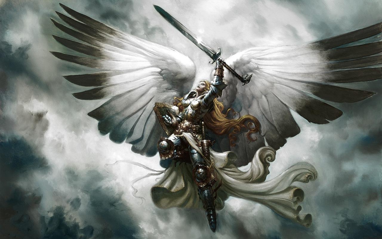Warrior Angel Badass Tough Angle Sword Of Hd Wallpaper
