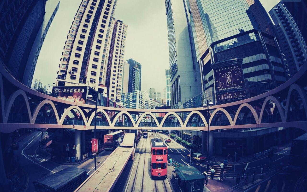 Hong Kong Fisheye Photo wallpaper. Hong Kong Fisheye Photo stock