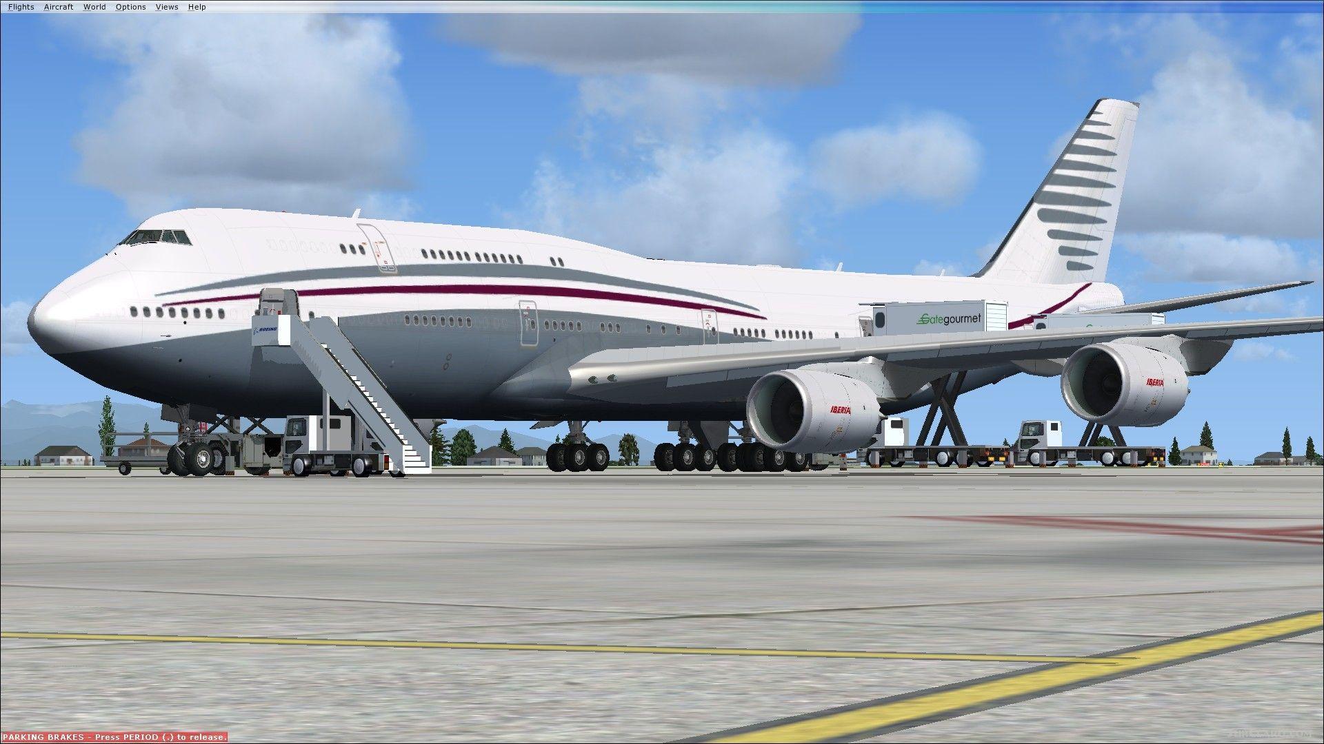 FSX Boeing 747 8i Qatar Amiri Flight Package With Enhanced VC