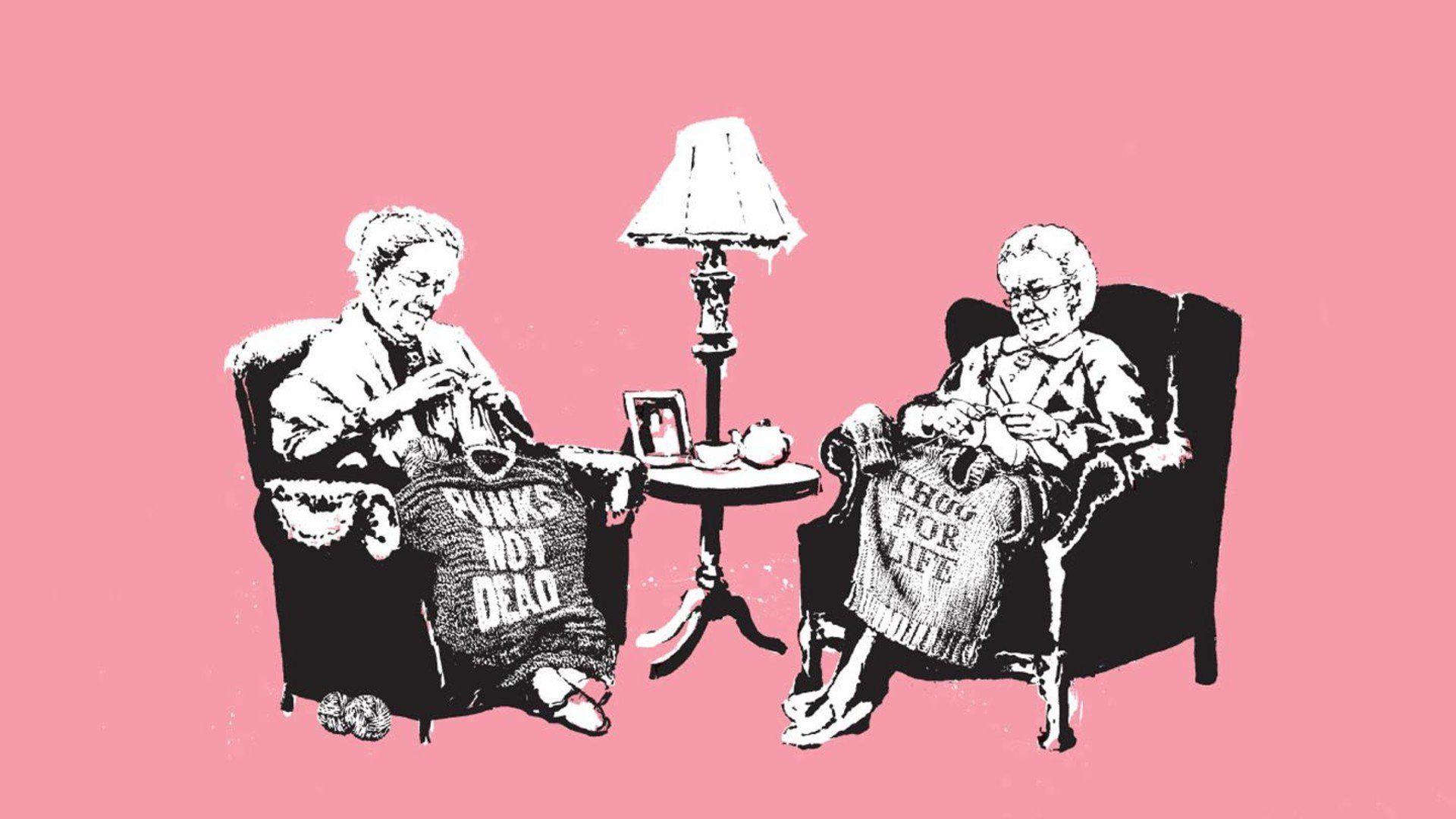 Banksy Grannies