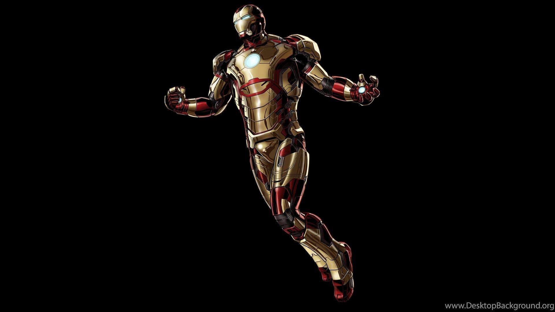 Iron Man In Black Background HD Wallpaper Desktop Background