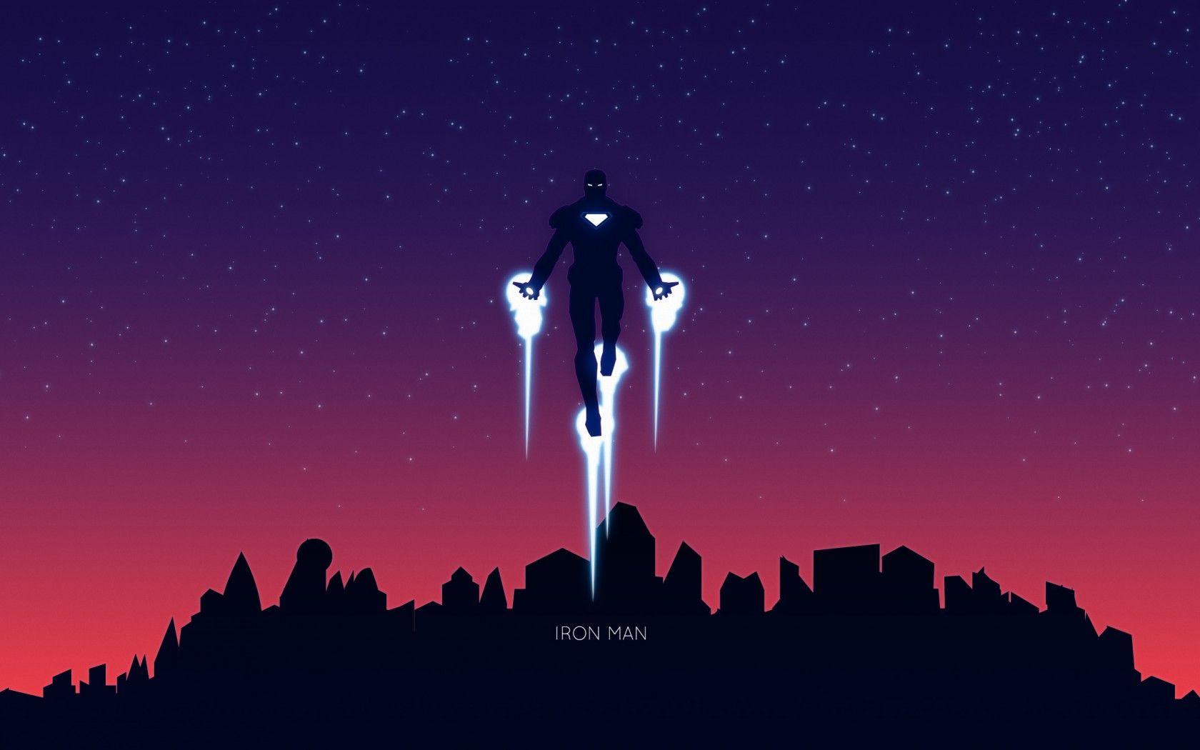 Wallpaper Iron Man, Fan art, Minimal, HD, Movies