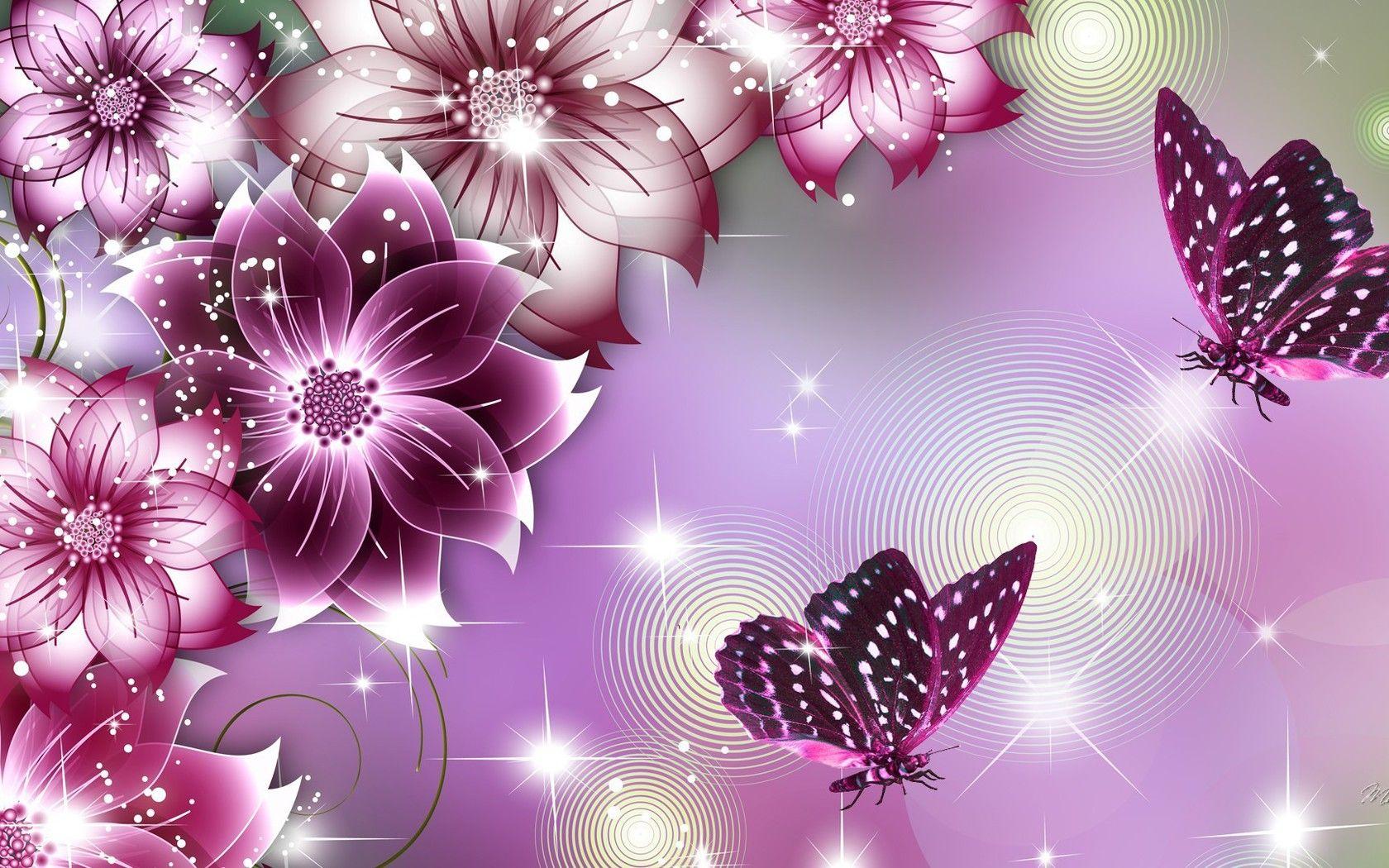 Neon Butterfly Wallpaper, Picture