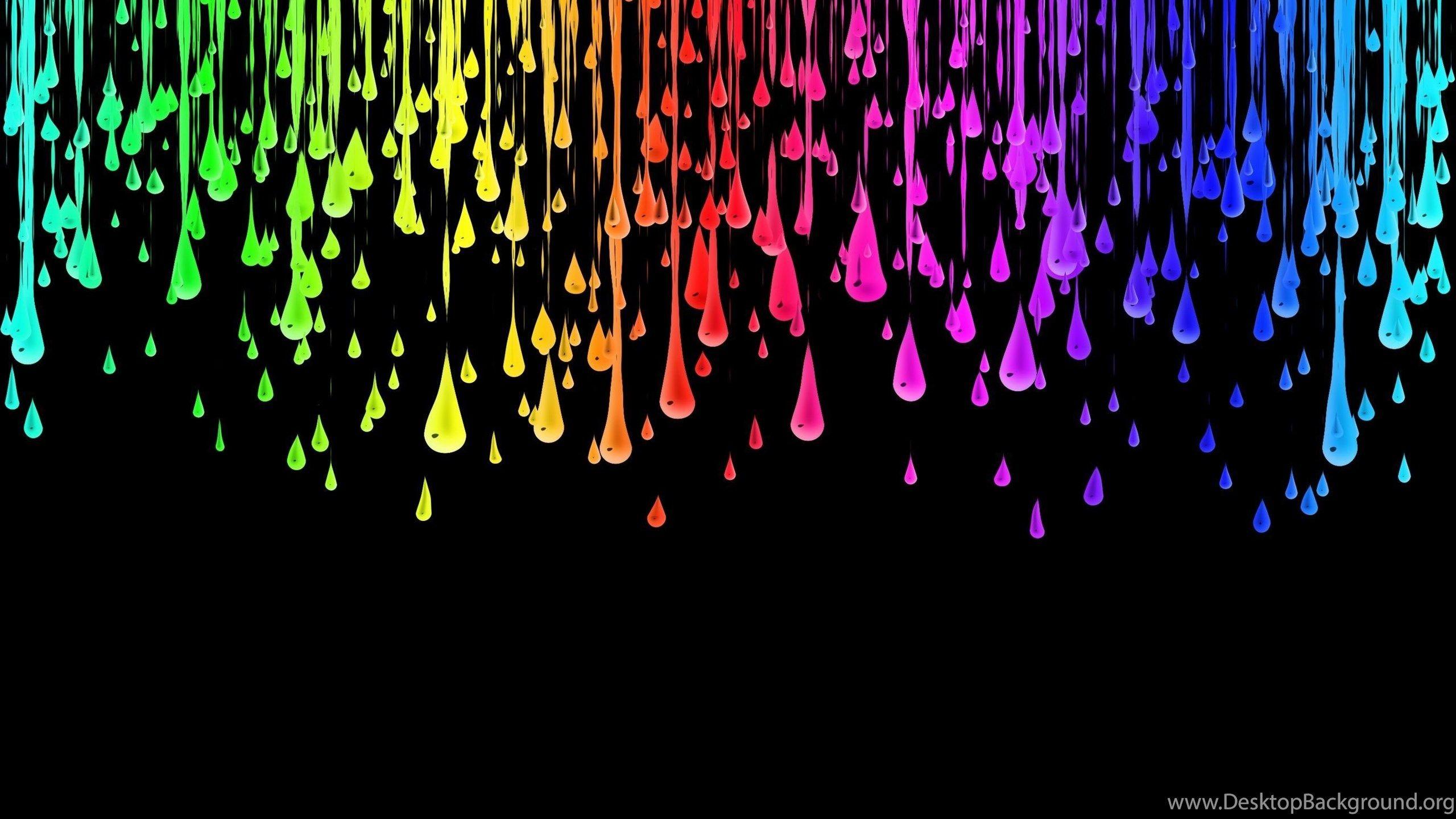 Colorful artistic wallpaper HD digital art colour drops free HD