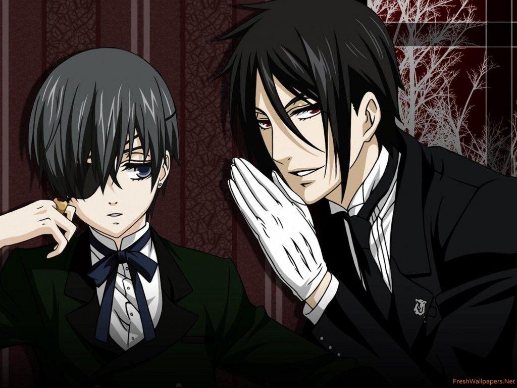 Ciel and Sebastian Butler wallpaper