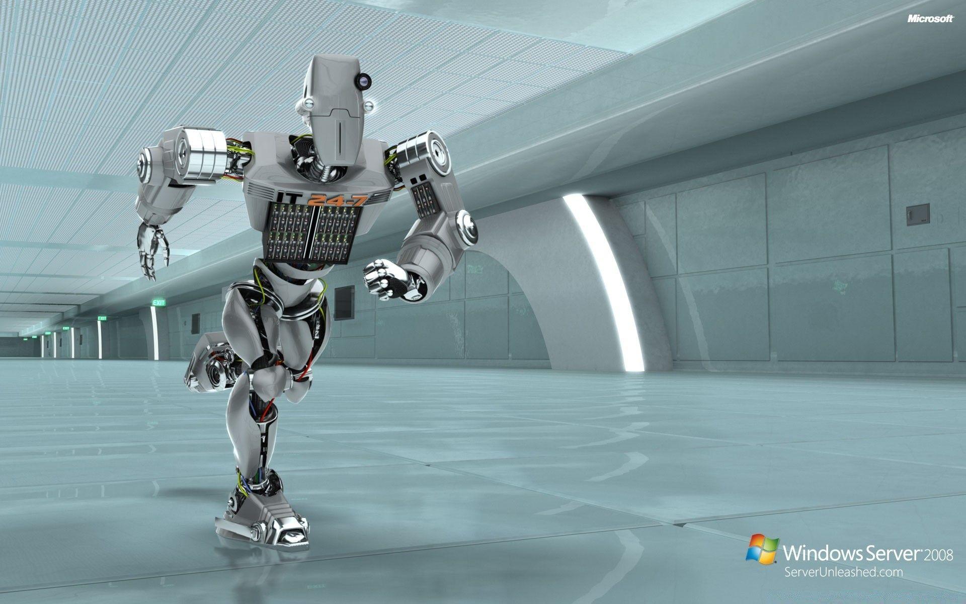 Windows Server 2008 Unleashed IT 24 7 Robot. Android Wallpaper
