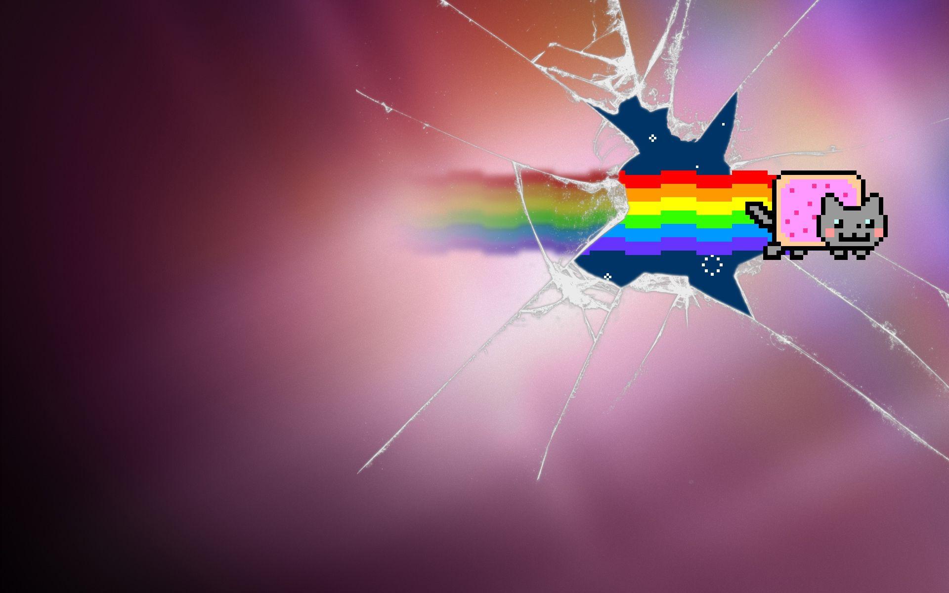 Nyan Breaking Screen Backgrounds - Wallpaper Cave