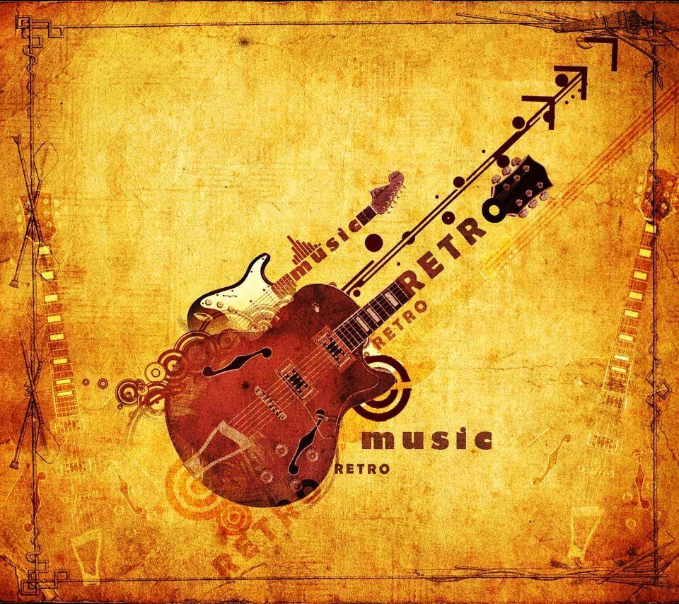 Retro Music Wallpaper. Music Design. Music
