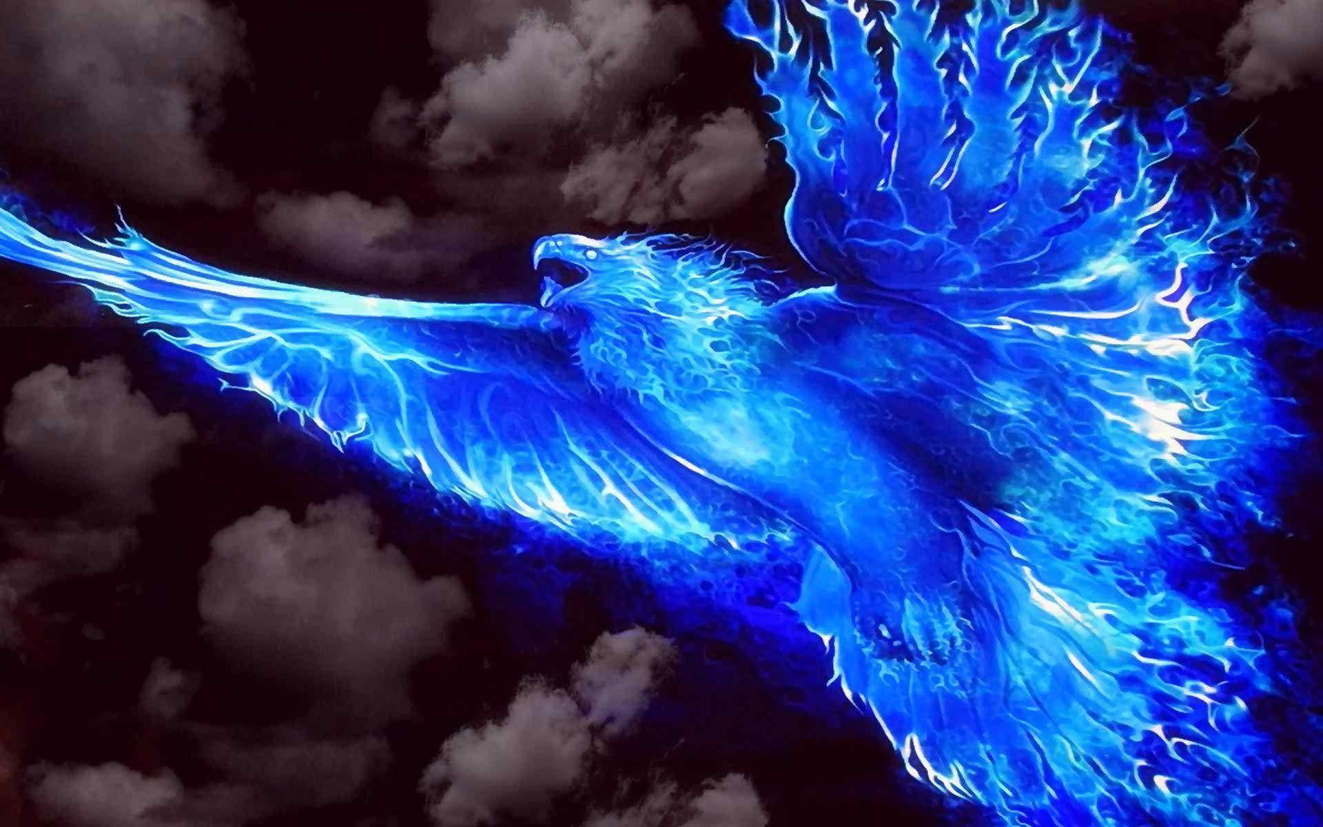 Blue Fire Wallpaper