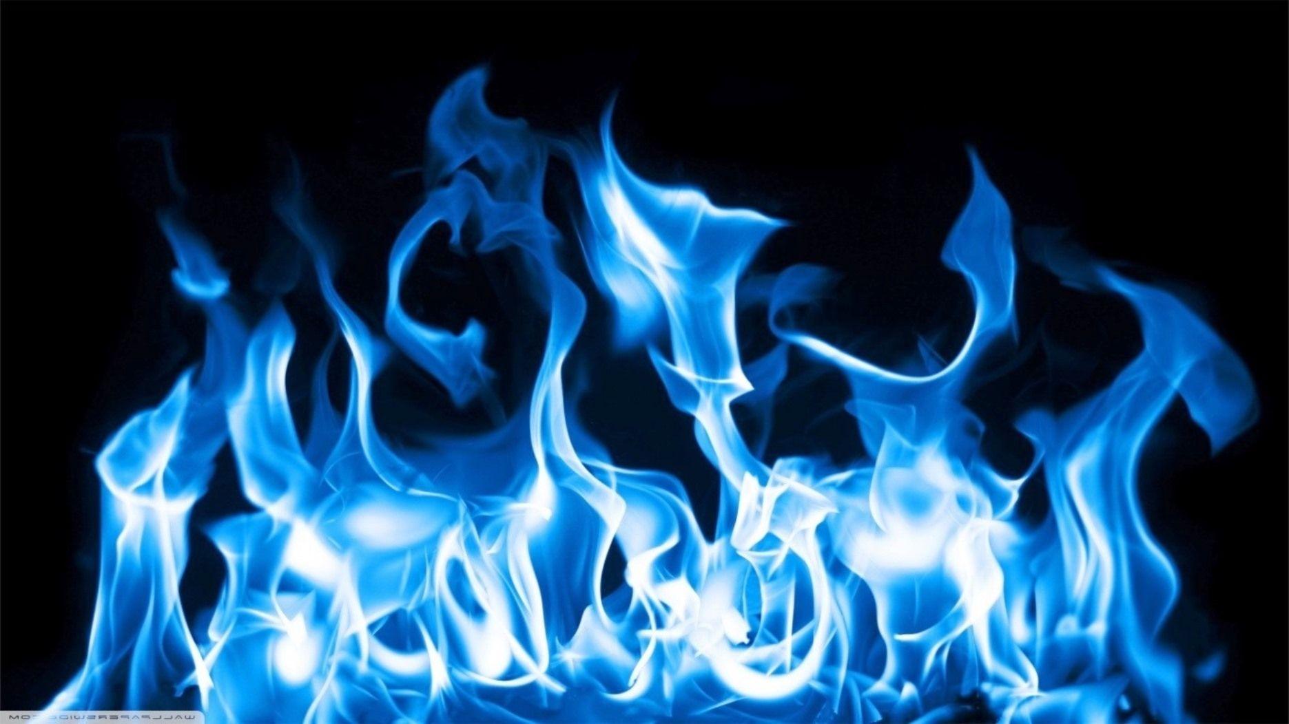 Latest Cool Dark Blue Fire Background FULL HD 1920×1080 For PC