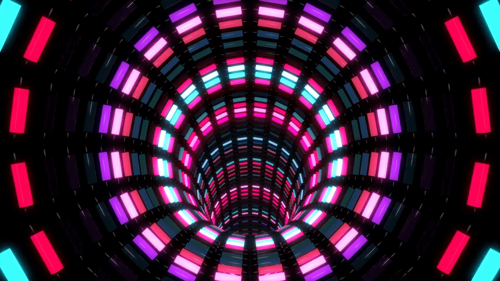 Cool Neon Tunnel Motion Background Motion Background
