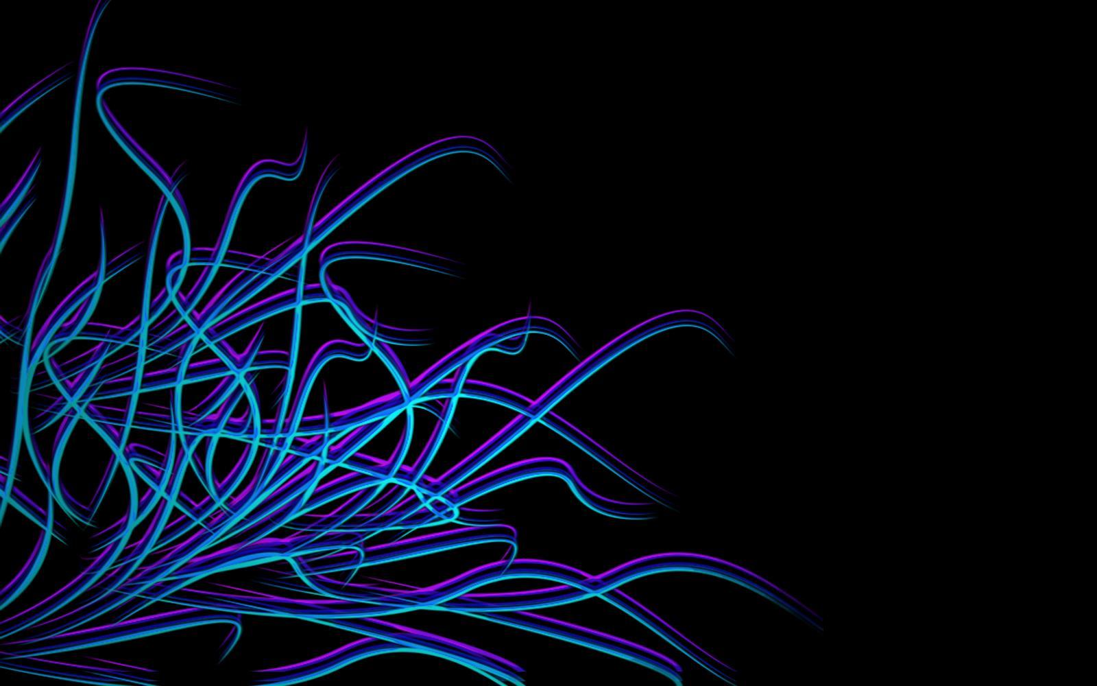 Blue Neon Wallpaper