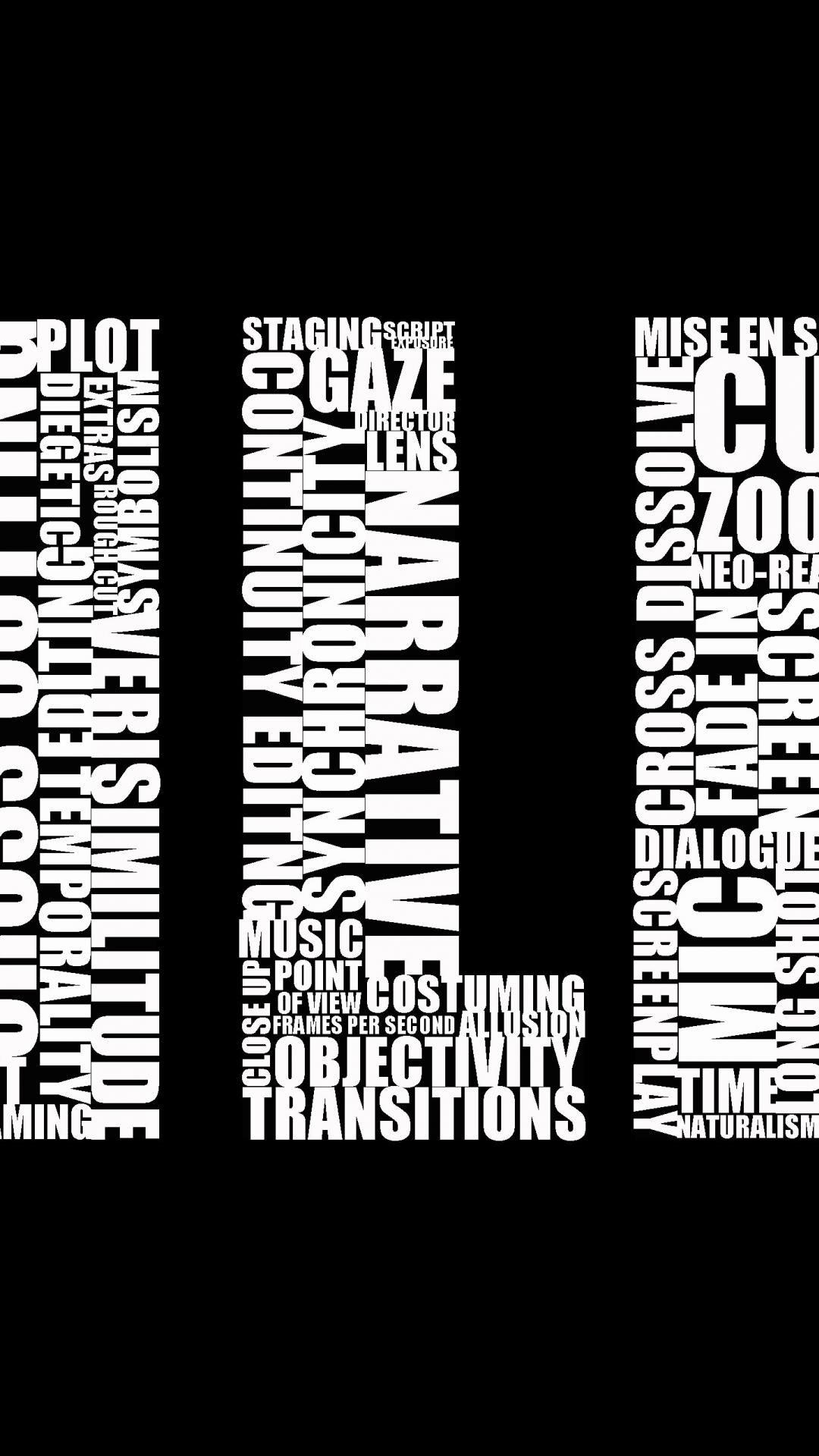 Black and white movies typography film filmmaking wallpaper