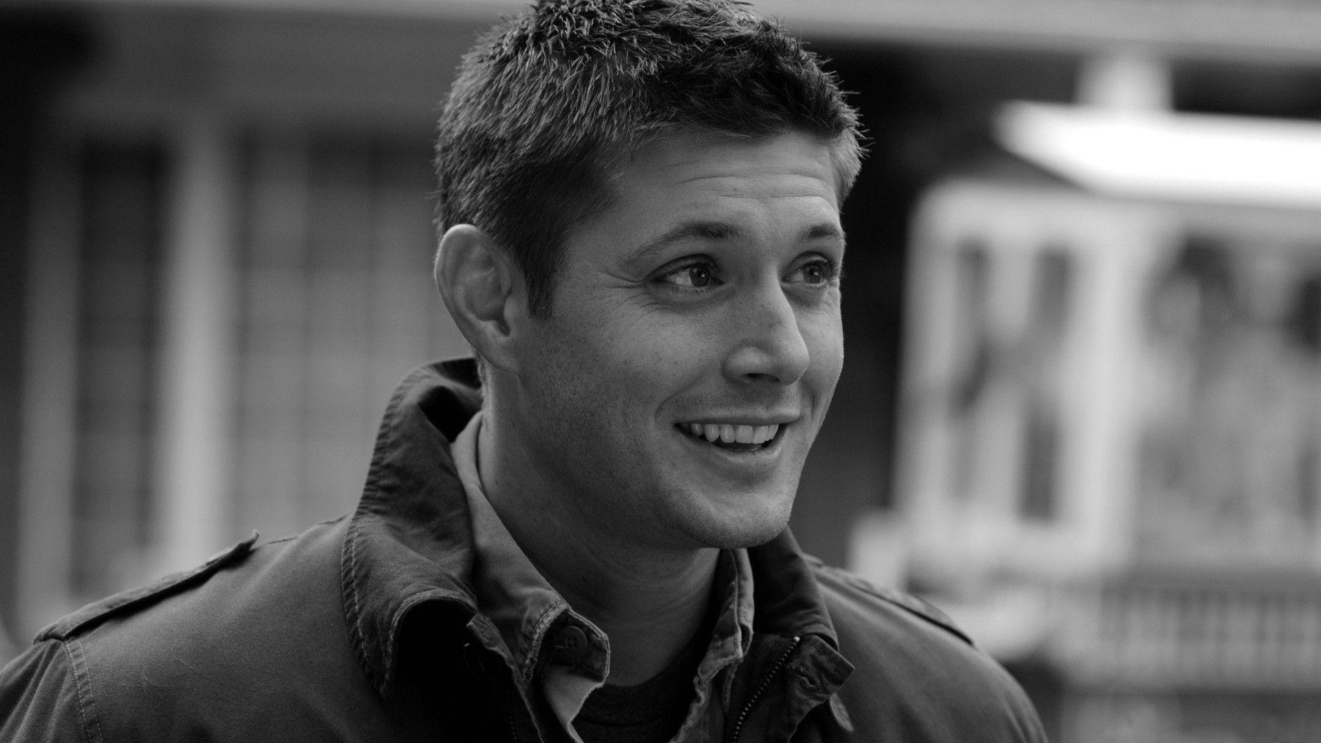 Supernatural grayscale jensen ackles dean winchester tv series