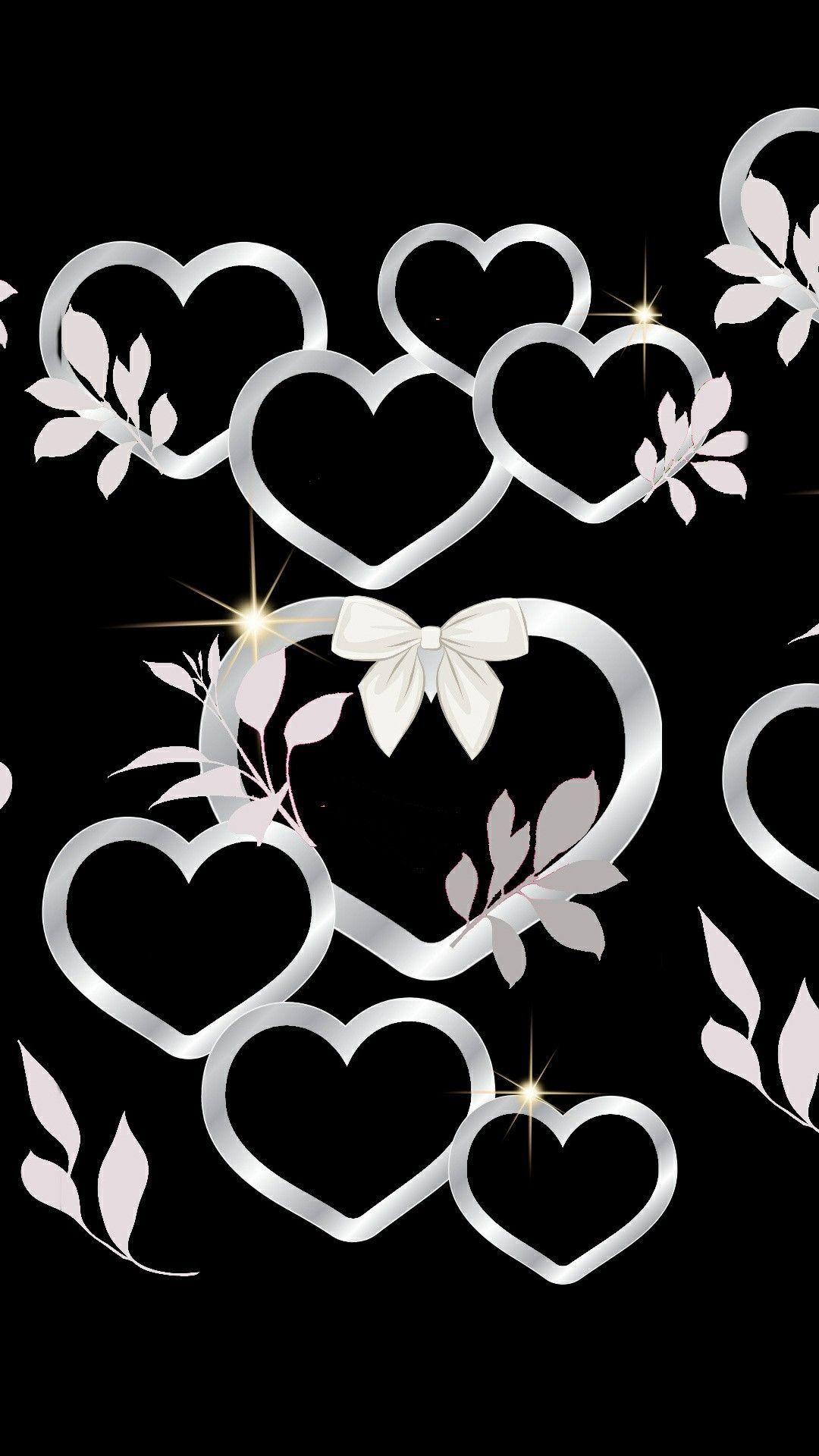 Hearts Black And White Backgrounds - Wallpaper Cave