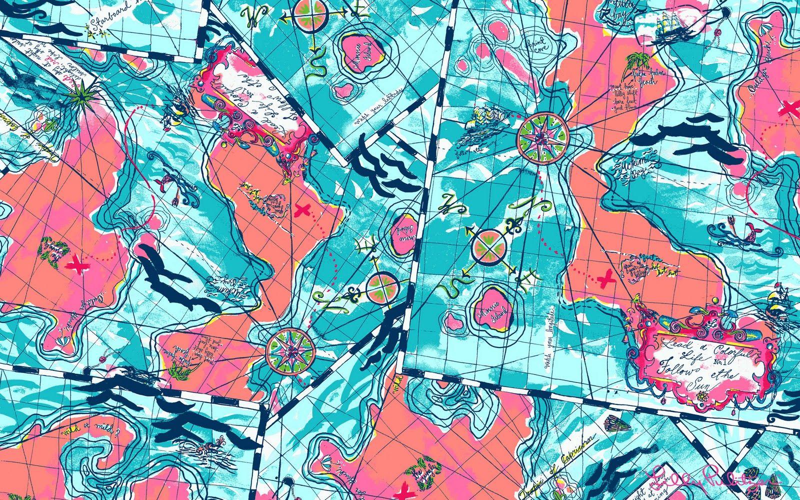 Lilly Pulitzer Background 12542 1600x1000 px