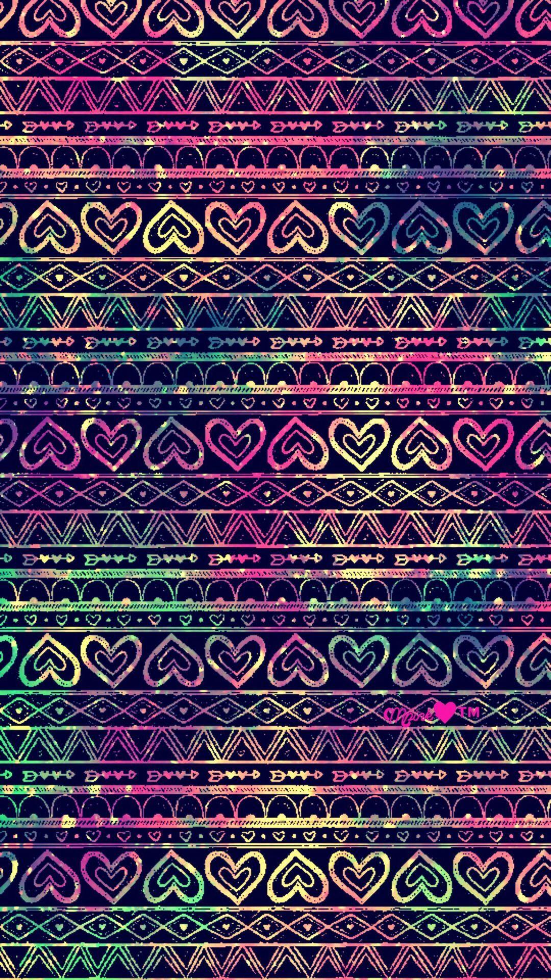 Midnight Hearts Galaxy Wallpaper #androidwallpaper #iphonewallpaper