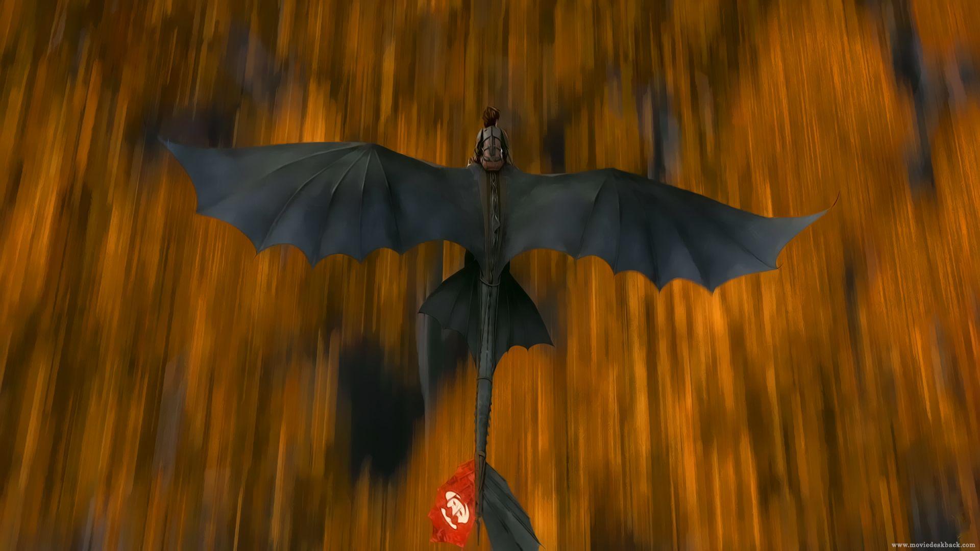 Toothless flying over. How To Train Your Dragon