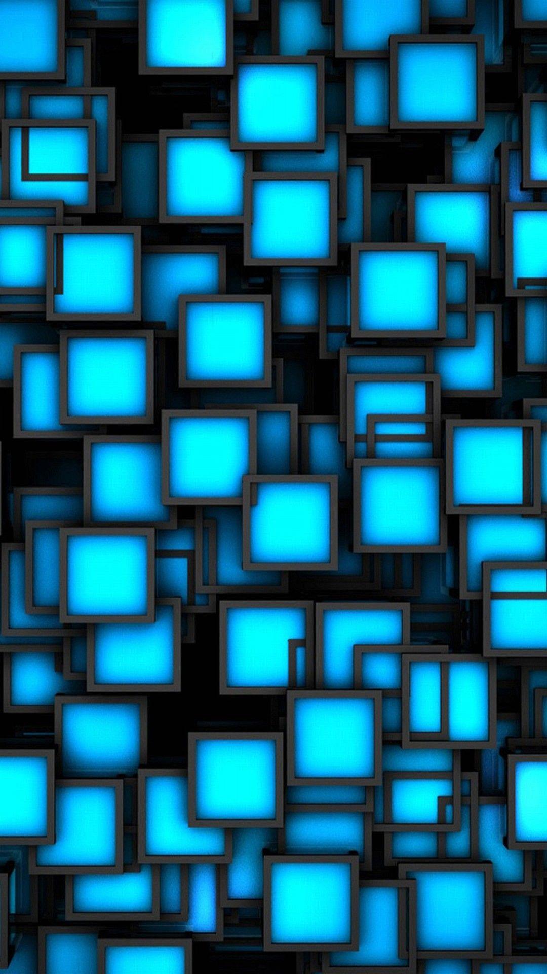 Wallpaper.wiki Photos Iphone 6 Plus Square Blue Black 5 5 Inches PIC