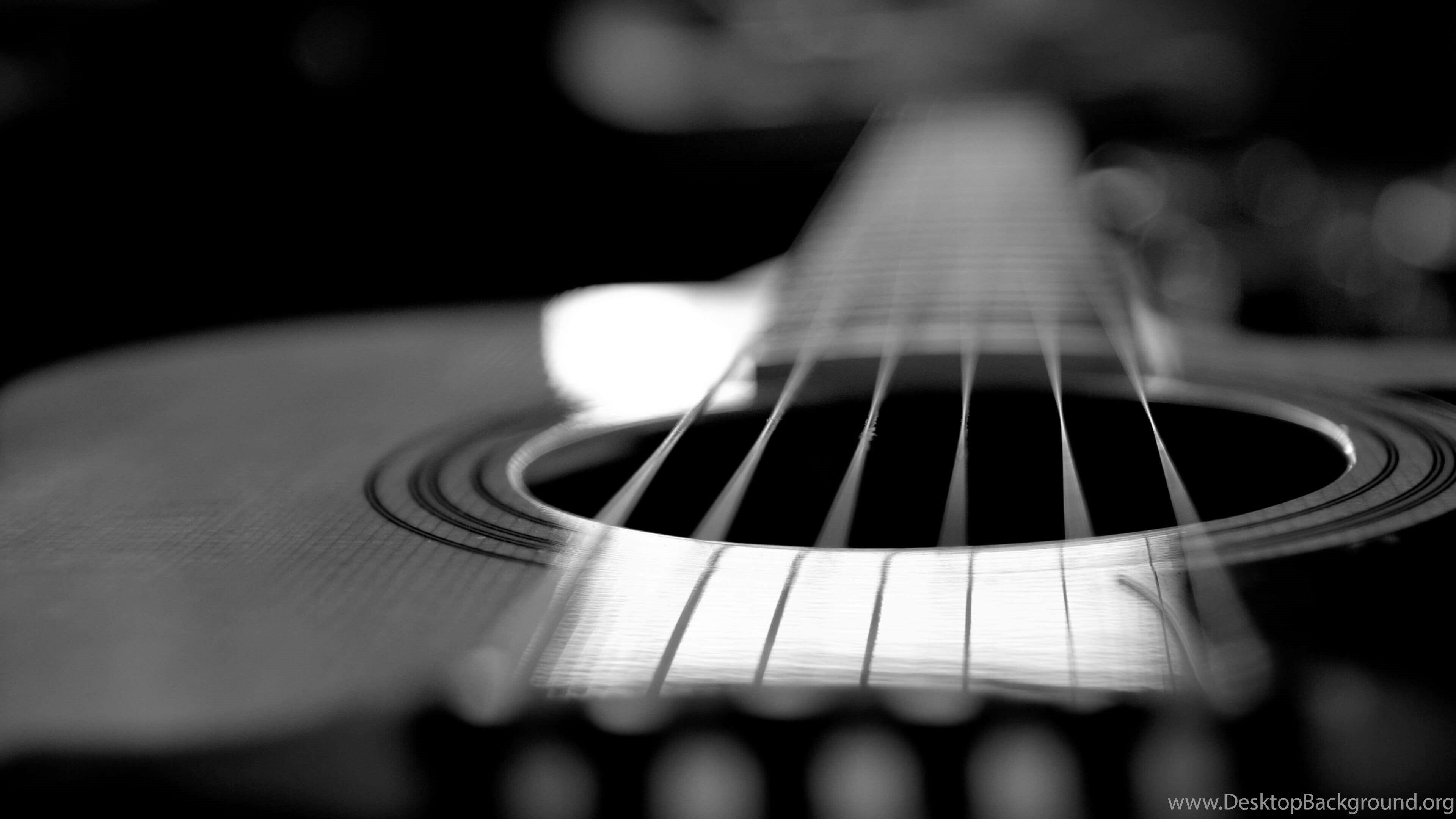 Taylor 414 RCE Acoustic Guitar Strings 4K Wallpaper Desktop Background