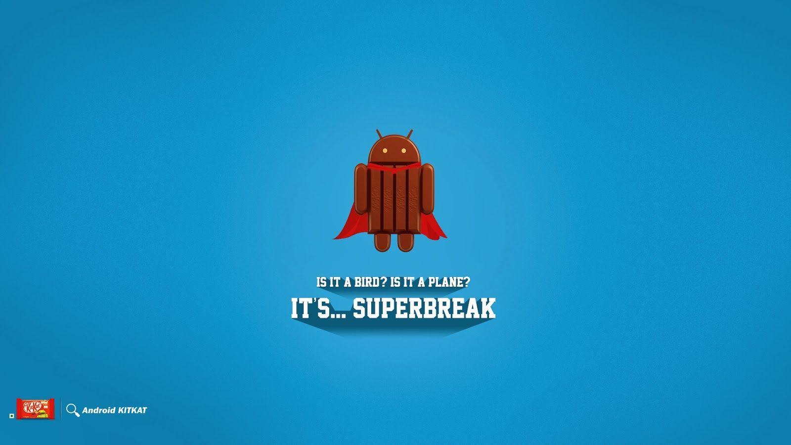 Android Kitkat Superman Wallpaper. Android KITKAT