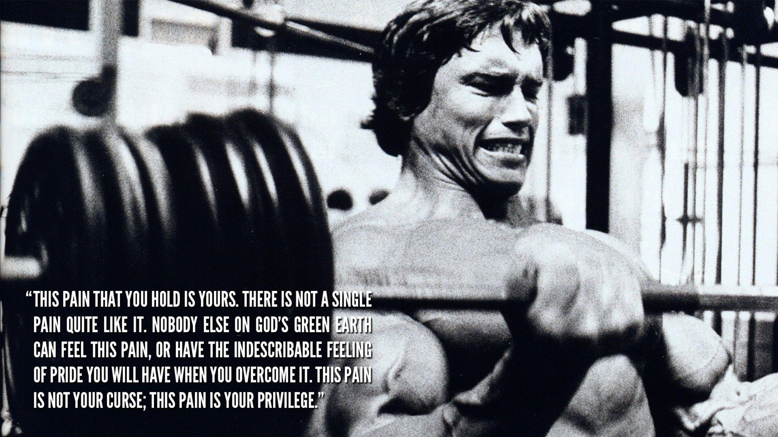Arnold Schwarzenegger quote Wallpaper. Arnold