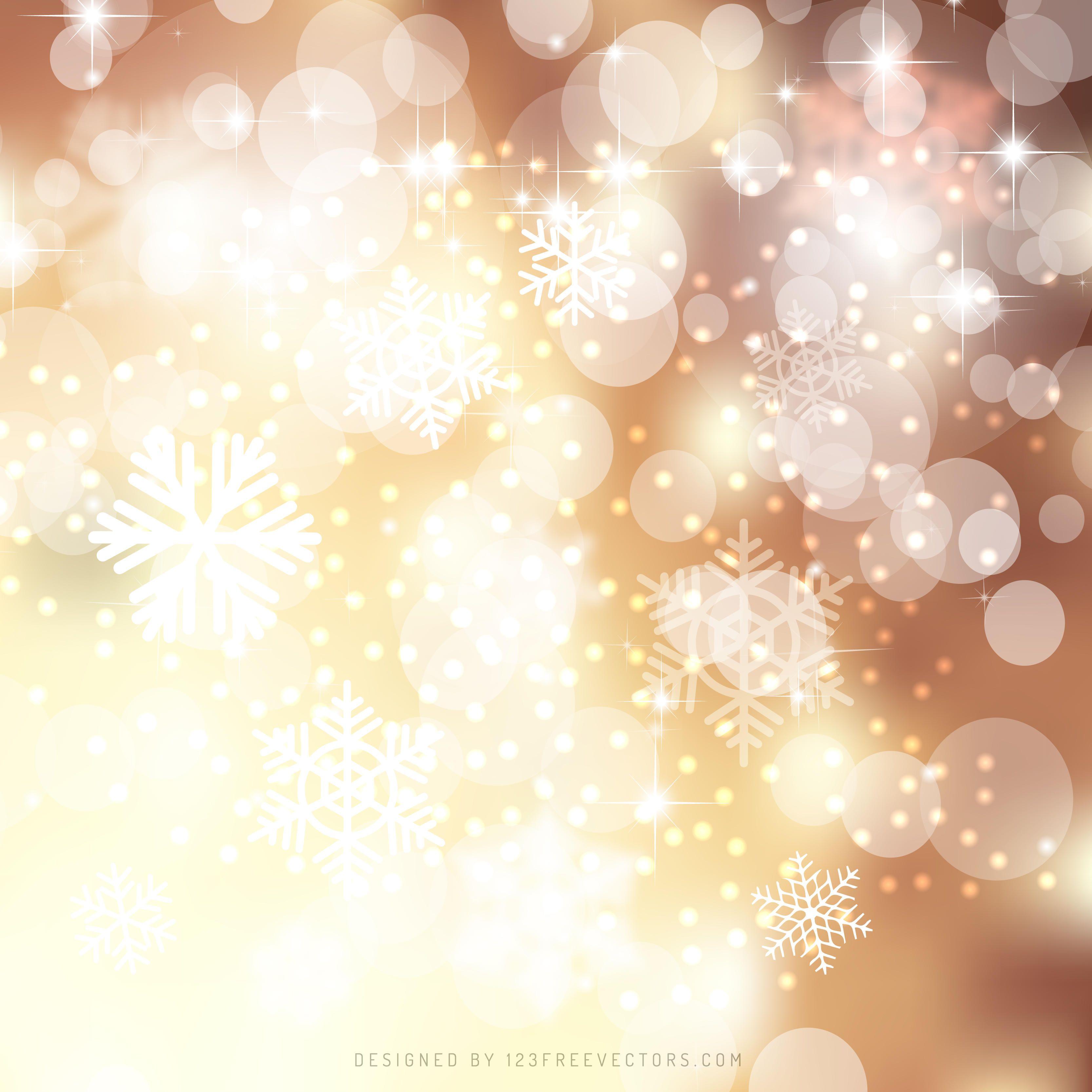 Light Brown Bokeh Christmas Lights Background DesignFreevectors
