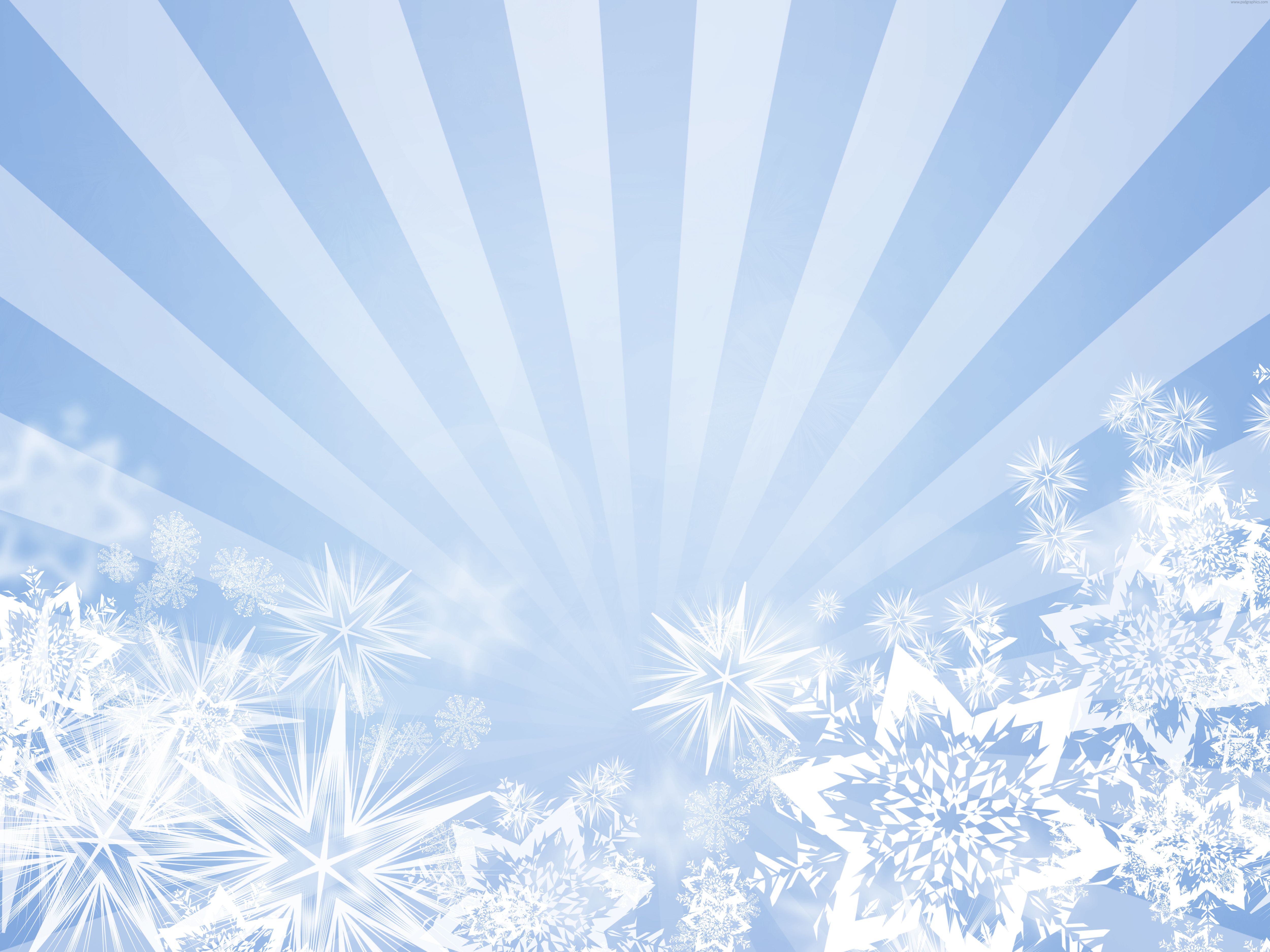 Light blue snowflakes design