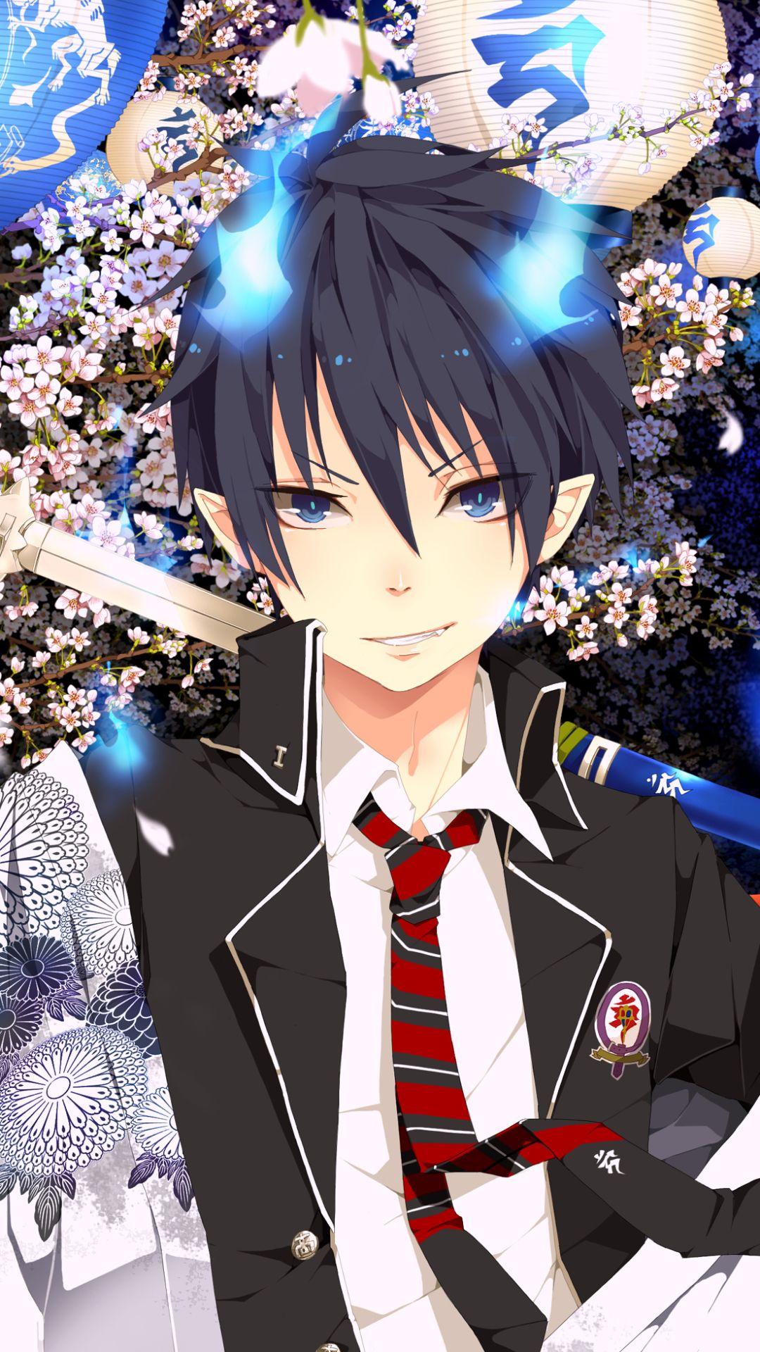 Anime Blue Exorcist (1080x1920) Wallpaper