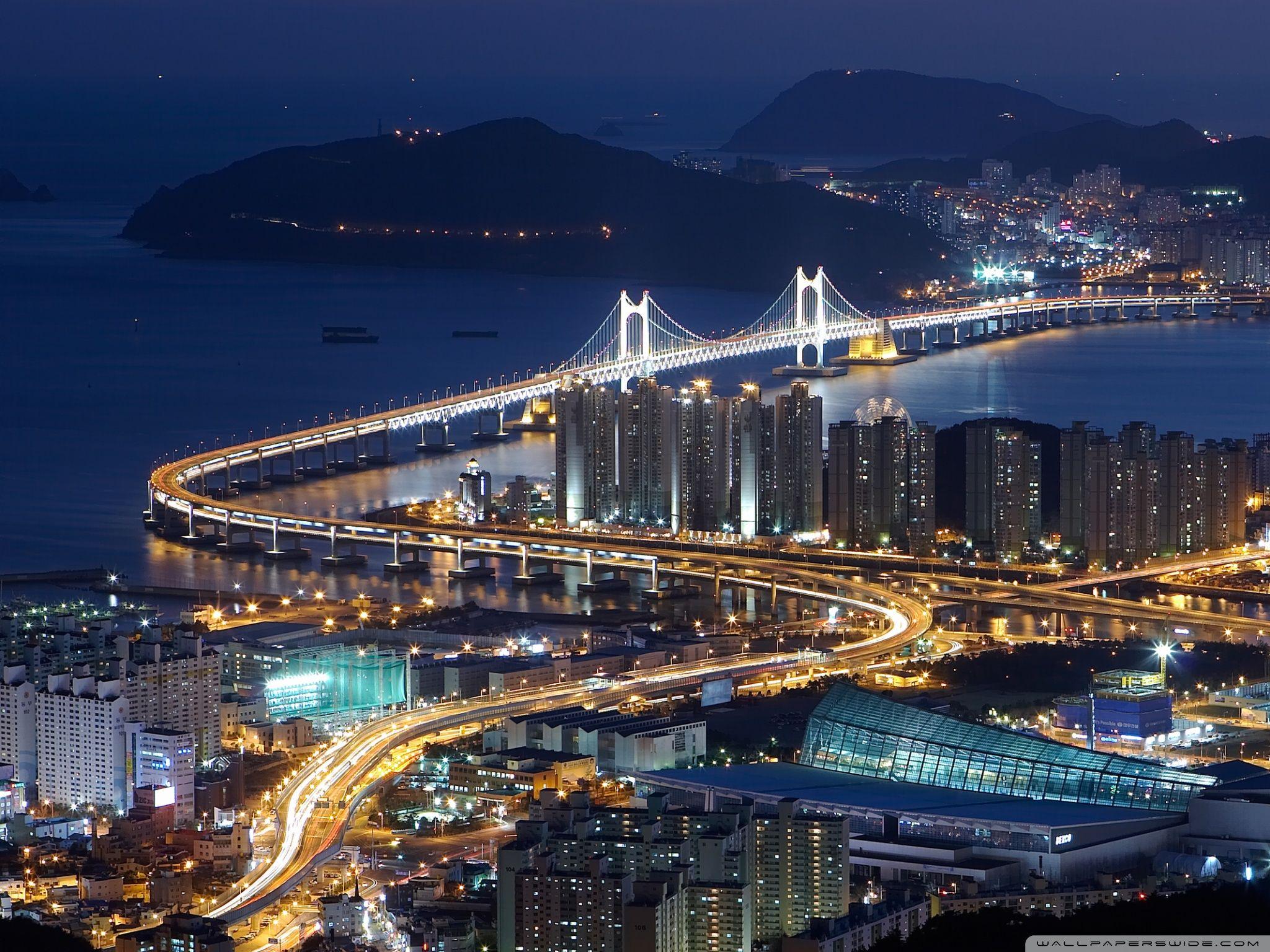Gwangan Bridge, Busan, South Korea ❤ 4K HD Desktop Wallpaper for 4K