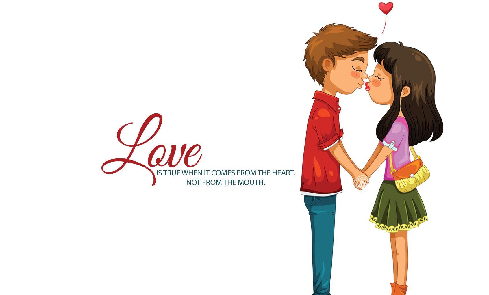 Love Romance Cartoon Desktop Hd Wallpaper PIC WSW2089320