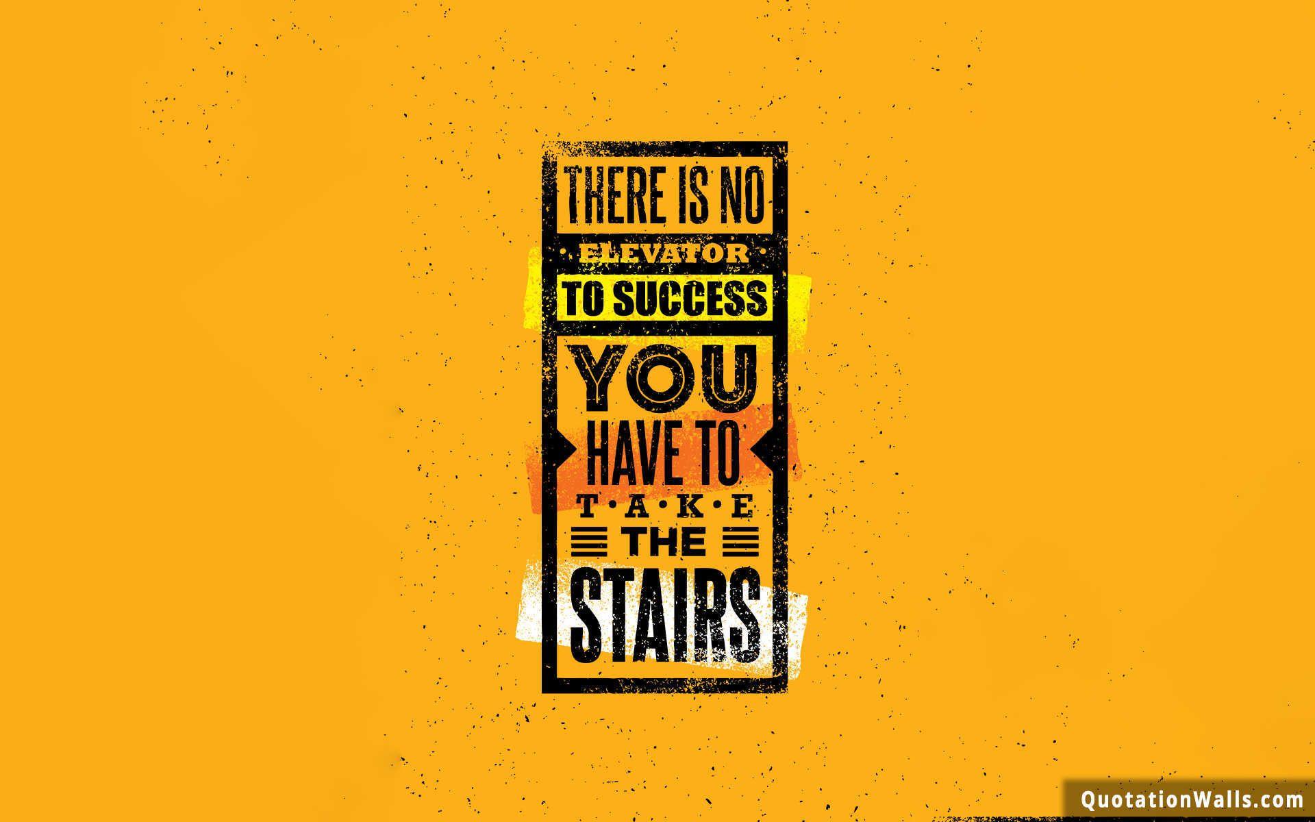 No Shortcuts To Success Motivational Wallpaper for Mobile