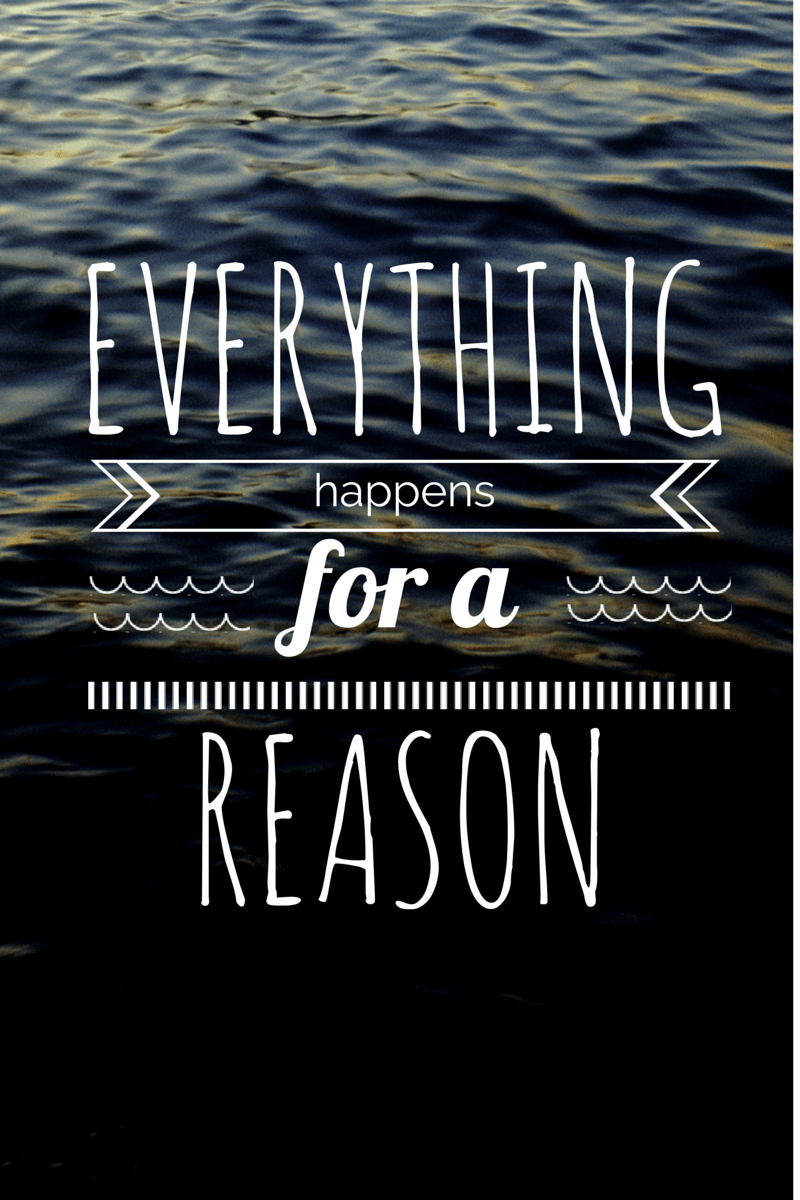 Freebie! Phone Wallpaper! everything happens for a reason // leveala
