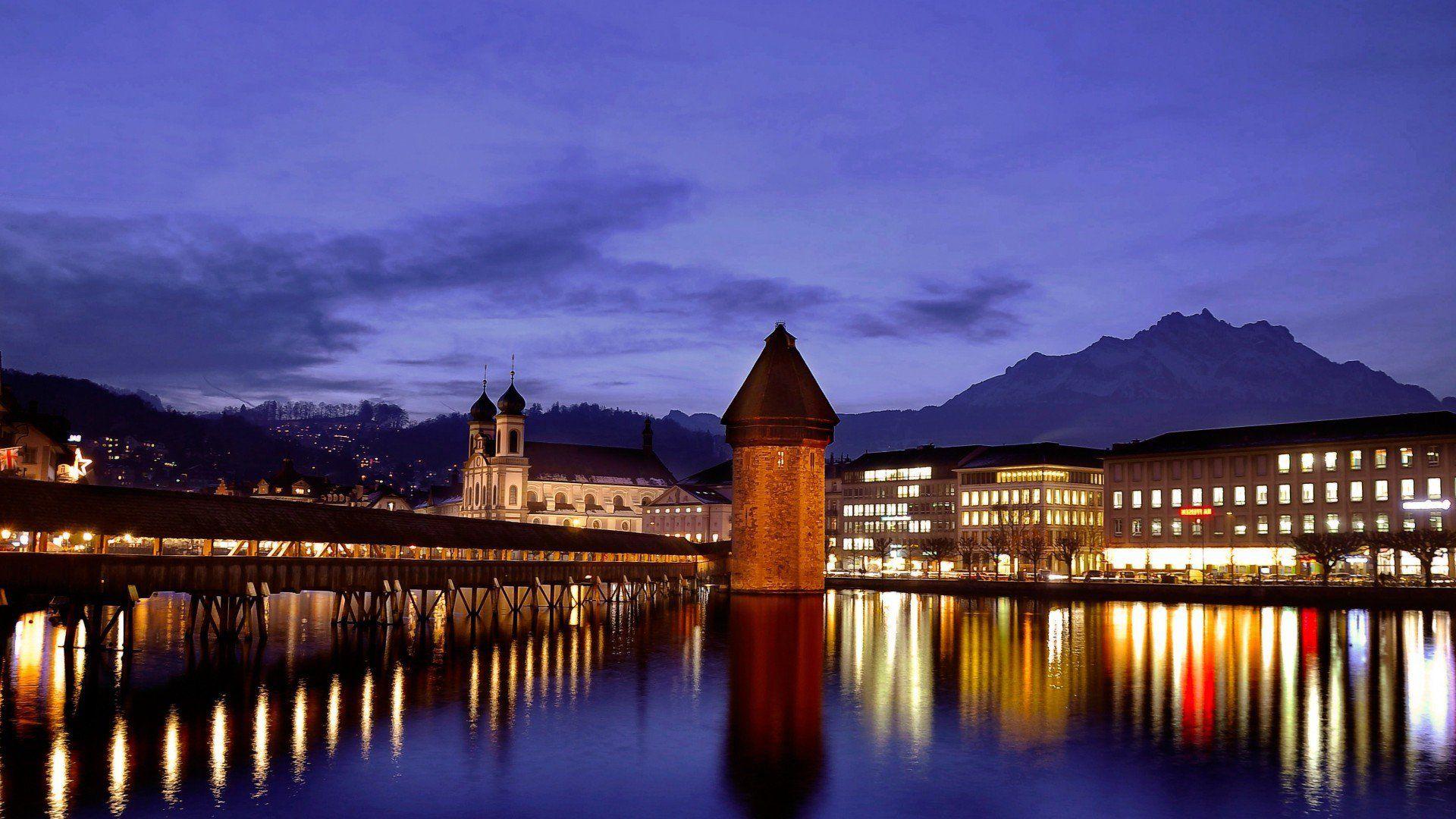 Switzerland Night, HD World, 4k Wallpaper, Image, Background
