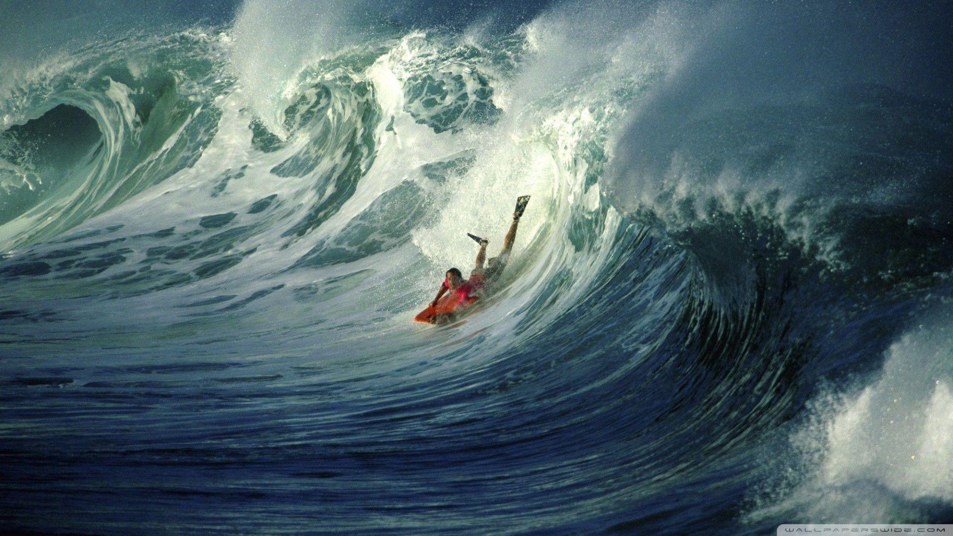 Wonderful wave body surfing wallpaper. PC