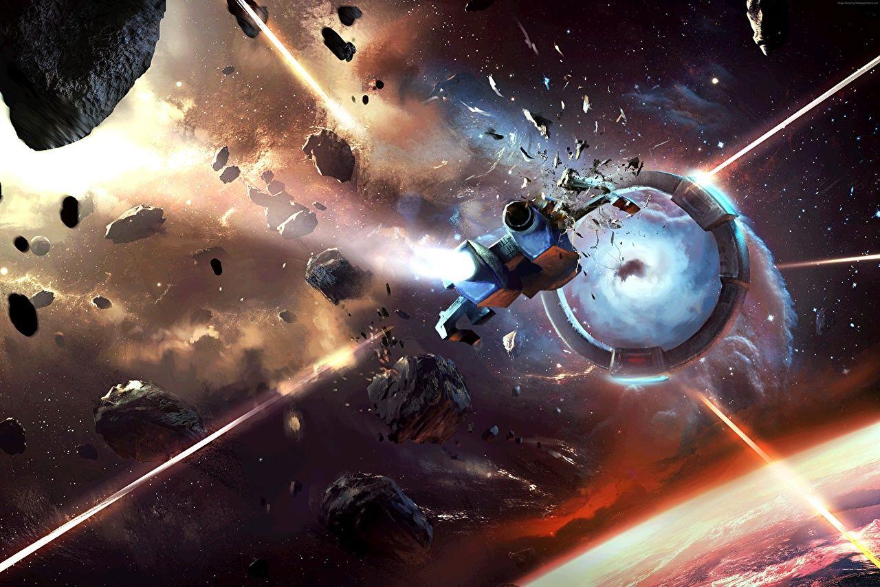 Wallpaper Asteroids Sid Meier's Starships Space Games Technics