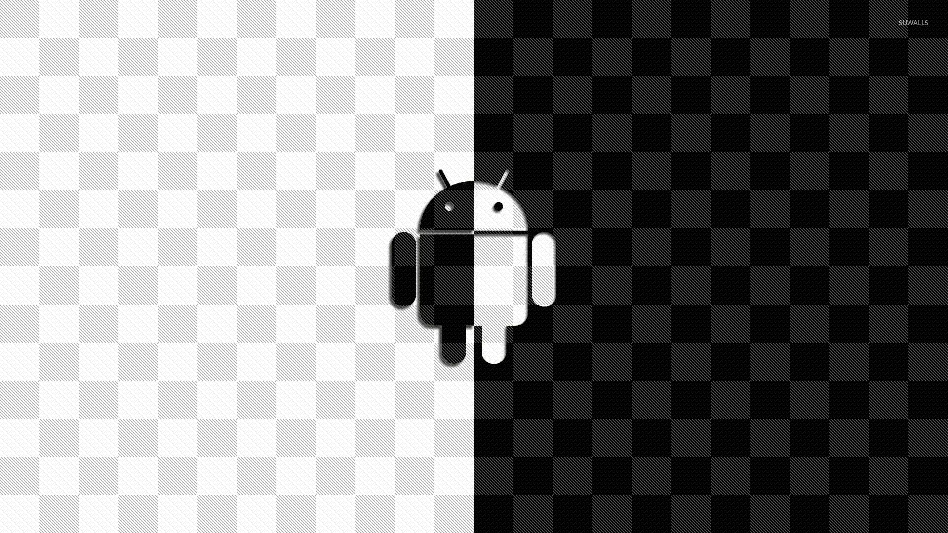 Black and white Android wallpaper wallpaper