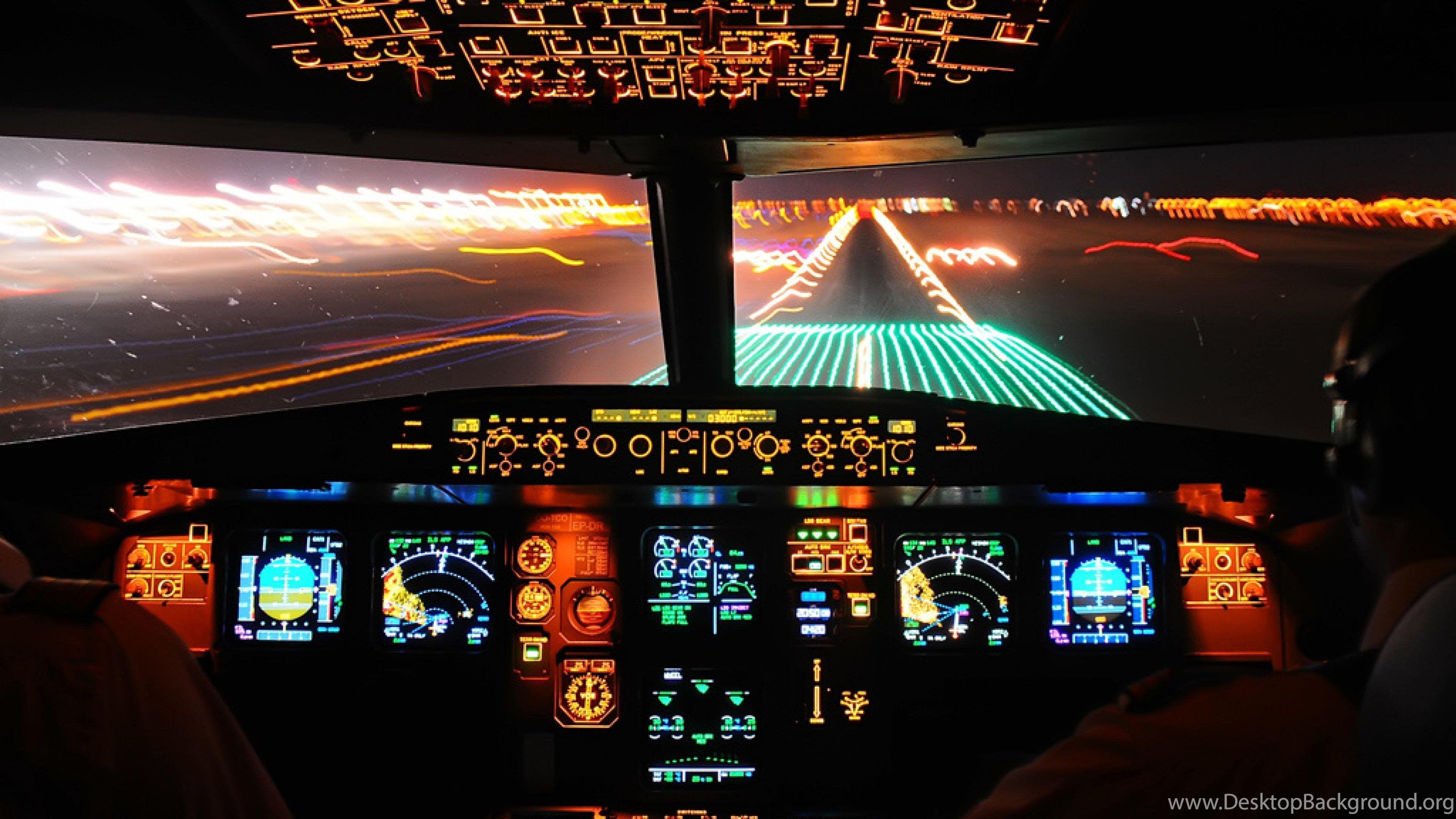 Aircraft Cockpit Planes Desktop Background