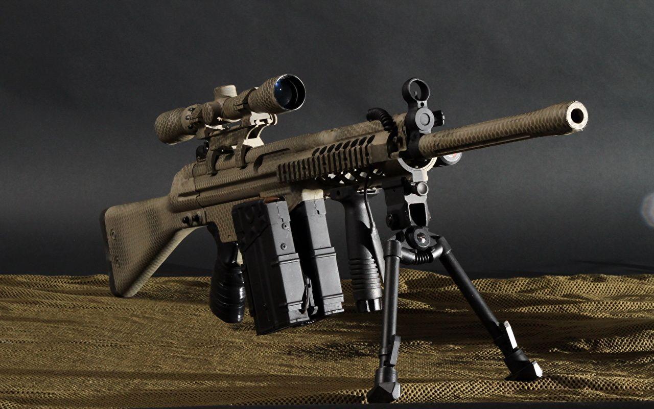 Wallpaper Army Sniper rifle Rifles HK51 Telescopic sight